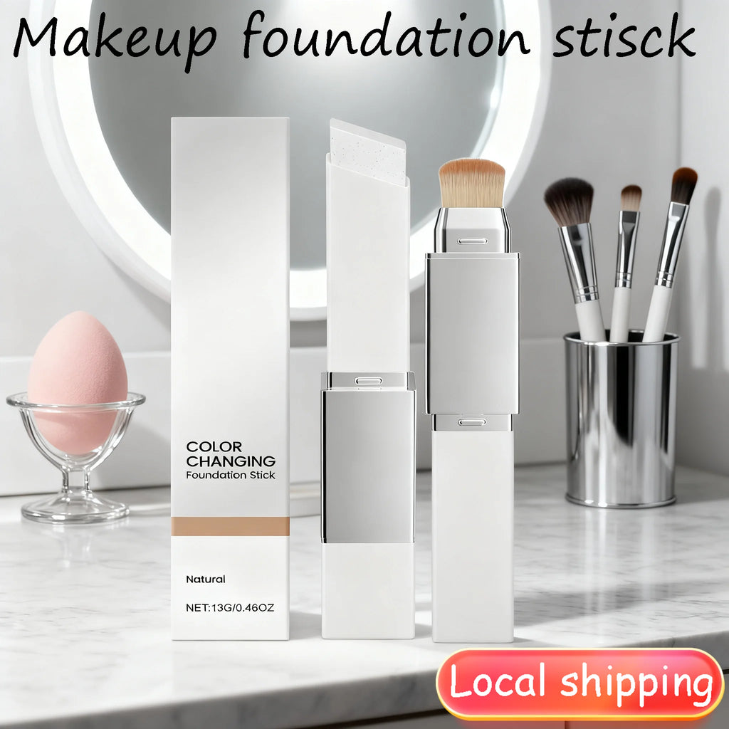 Color-changing 2-in-1 Makeup Foundation Stick Moisturizing Lightweight Brighten Matte Base Makeup Foundation Concealer Makeup Oasis Select