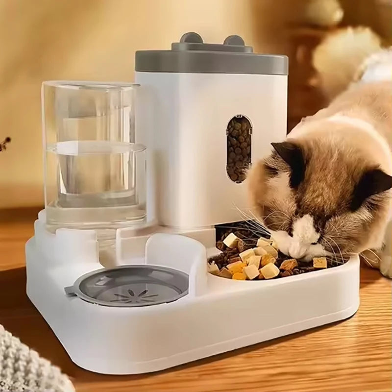 Pet large-capacity feeder integrated automatic water dispenser cat food bowl dog feeding bowl cat bowl dog bowl pet supplies Oasis Select