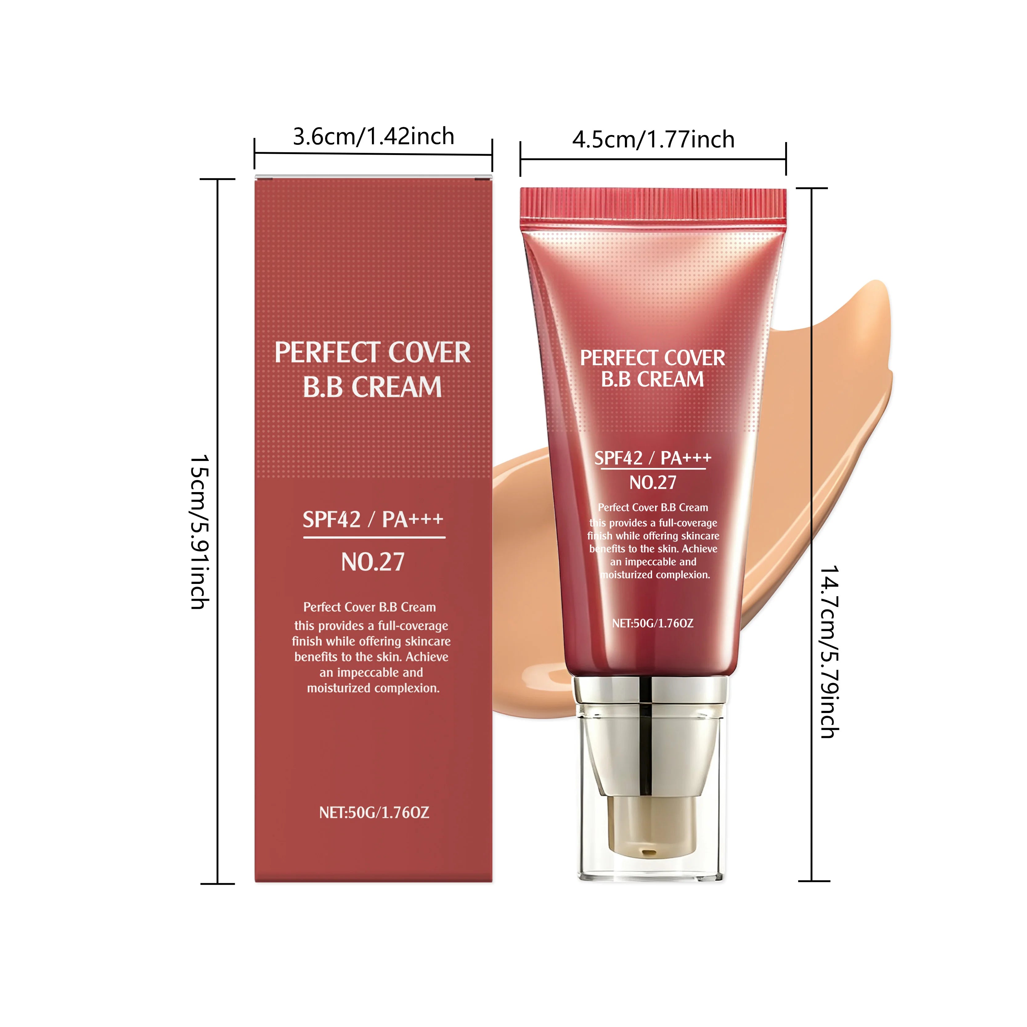 Sunblock BB Cream Moisturizing Brightening Skin Oil Control Lasting Makeup Perfect Coverage Non-greasy Gentle Face Foundation Oasis Select