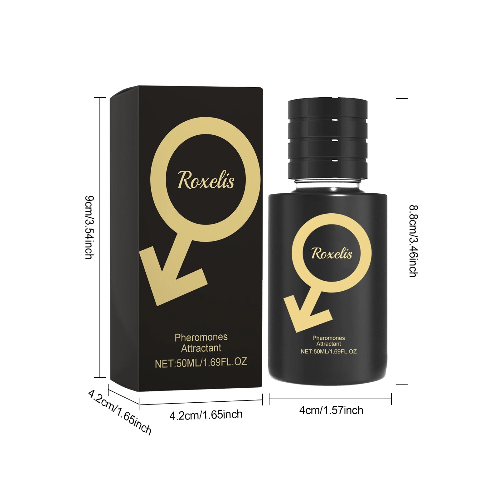Roxelis Men Pheromone Perfume for Daily Dating Bussiness Party Charming Attract Women Enhance Confidence Lasting Perfume 50ml Oasis Select