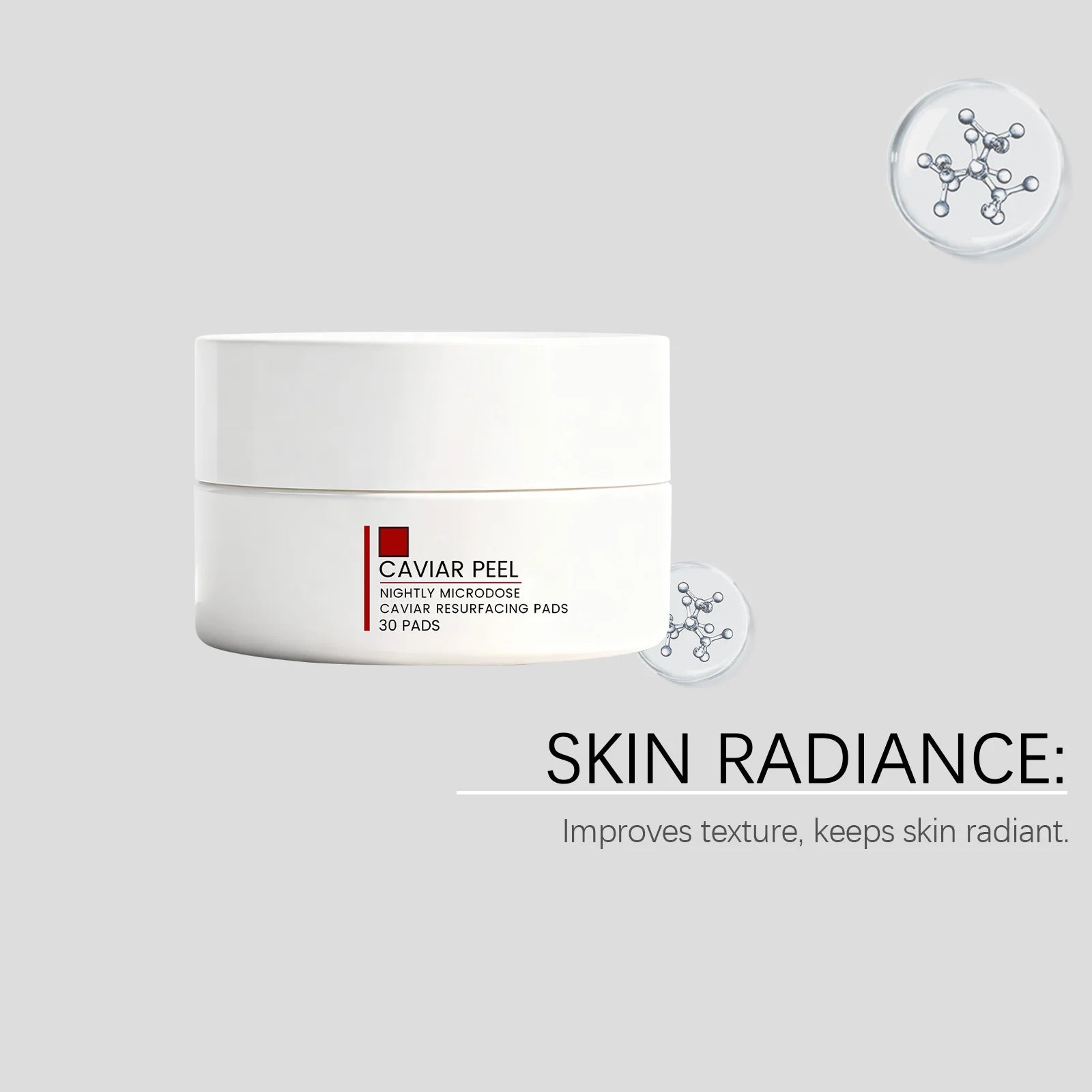 Caviar Face Hydrating Cotton Pad Overnight Moisturizing Repair Dry Skin Even Skin Tone Exfoliating Cotton Chips Soothing Pads Oasis Select
