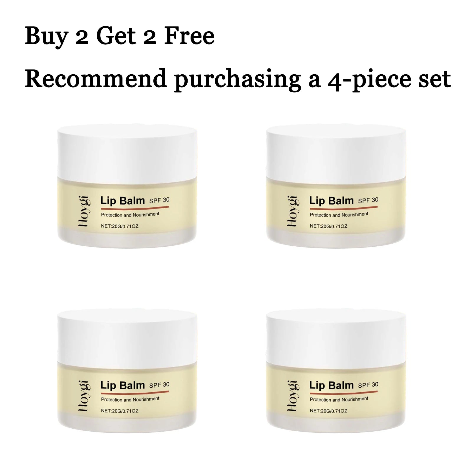 20G SPF30 Lip Balm Lasting Moisturizing Enhance Smoothness Improve Skin Texture Deep Nourishing Non-greasy Strengthen Barrier Softening Lip Balm Oasis Select 4 pcs United States