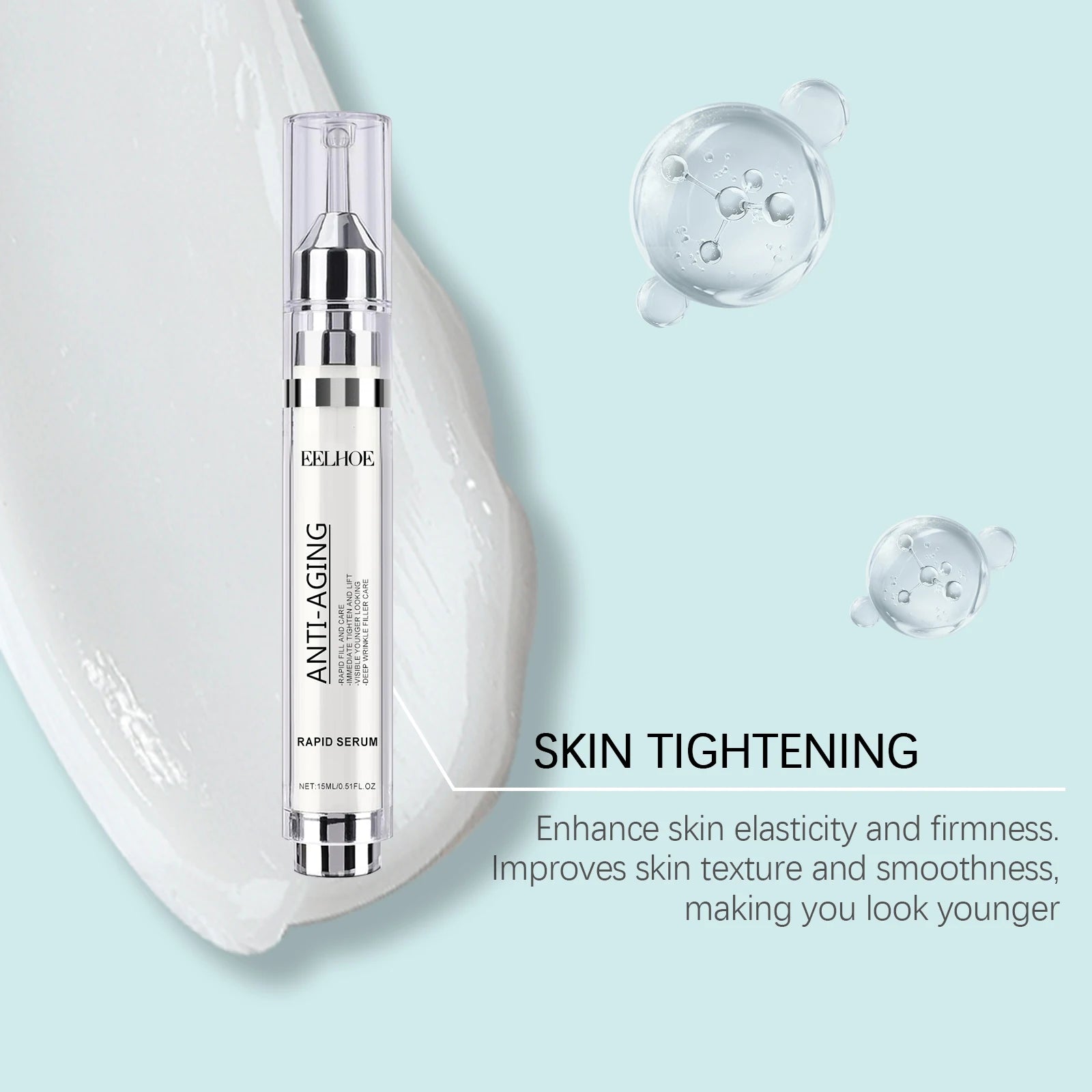 15ML Face & Neck Care Serum Deep Moisturizing Enhance Smoothness Nourishing Fade Fine Lines Firming Lifting Improve Skin Elasticity Glowing Skin Care Serum Oasis Select