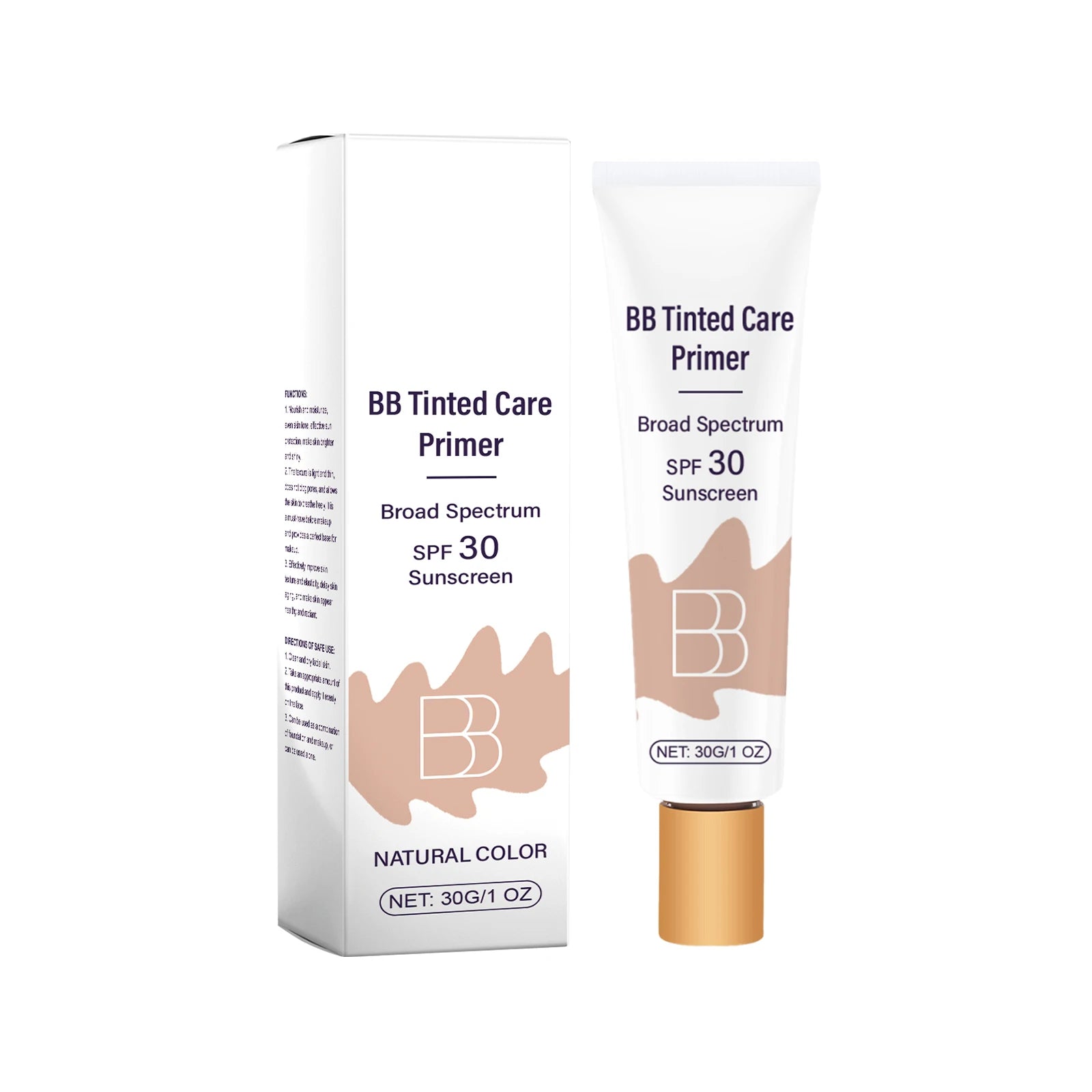 30g Facial BB Cream Moisturizing Blemish Coverage Lightweight Sweatproof Lasting Makeup Daily Protection Tinted for Daily Use Oasis Select Natural United States