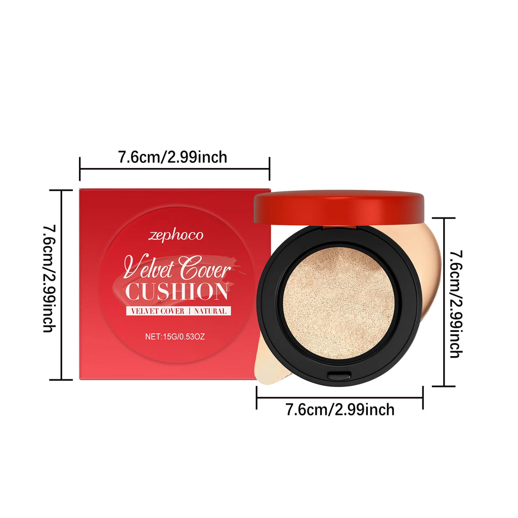 15g Moisturizing Face Foundation Cushion Smoothing High Concealer Oil Control Balance Skin Tone Sweatproof Face Foundation Oasis Select
