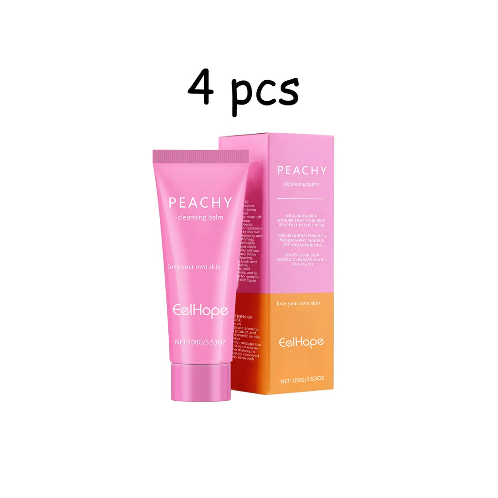100G Peach Makeup Remover Balm Gentle Dissolve Makeup Dirts Hydrating Skin Non-tight Oil Control Smoothing Soften Makeup Remover Oasis Select buy 2 free 2 United States