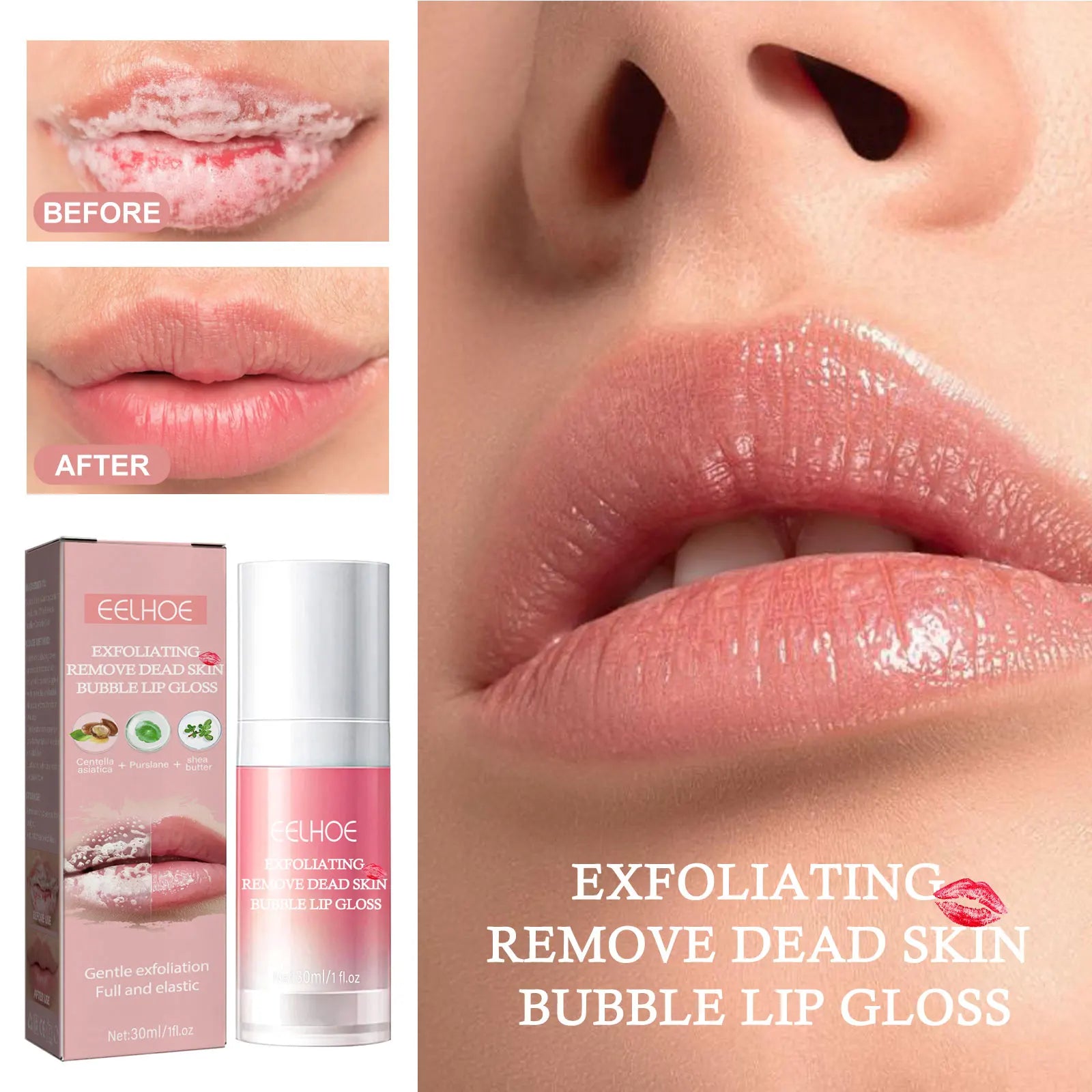 30ML Lip Exfoliating Mask Deep Moisturizing Enhance Smoothness Anti-chapping Nourishing Fade Fine Lines Softening Improve Skin Elasticity Lip Care Mask Oasis Select