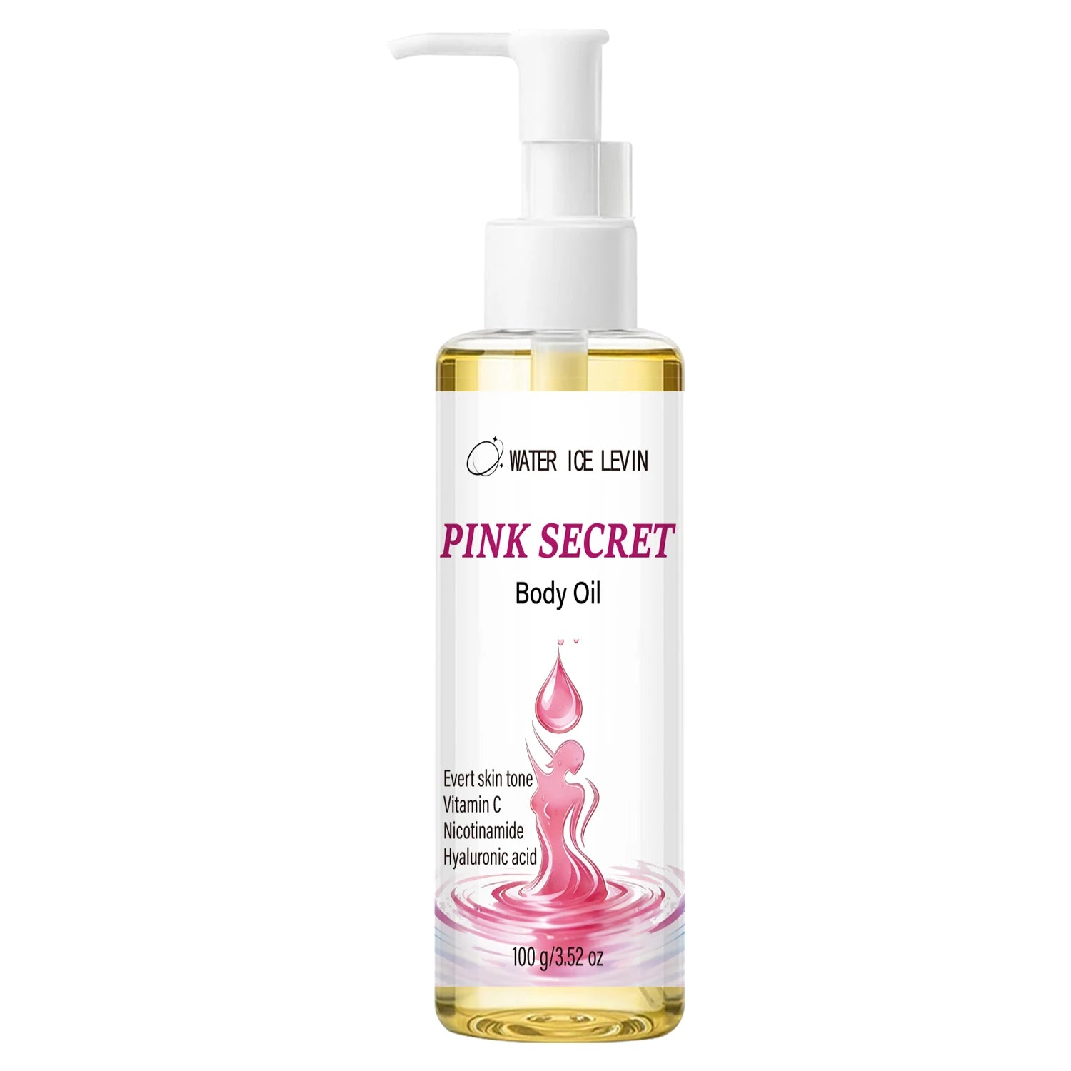 Vitamin C Body Oil – Niacinamide & Hyaluronic Acid Brightener Brightening Body Oil Oasis Select Light Yellow 100g
