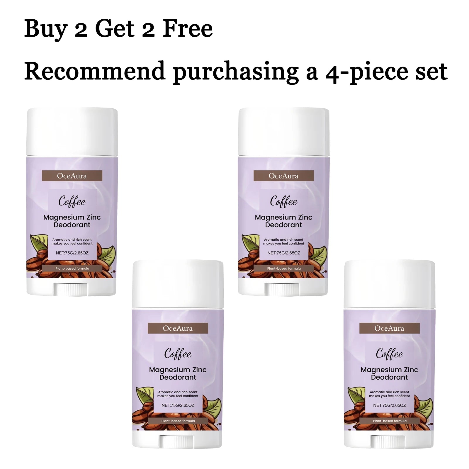 75g Body Deodorant Balm Stick Moisturizing Remove Sweat Odor Refreshing Non-greasy Anti-oxidants Body Deodorant Lotion Stick Oasis Select 4 pcs United States