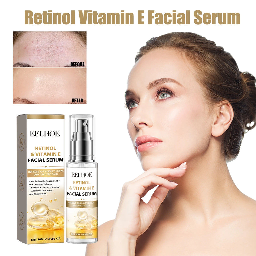 50ML Retinol Night Face Serum Moisturizing Improve Skin Elasticity Enhance Smoothness Glowing Anti-oxidant Beauty Skin Facial Serum Oasis Select