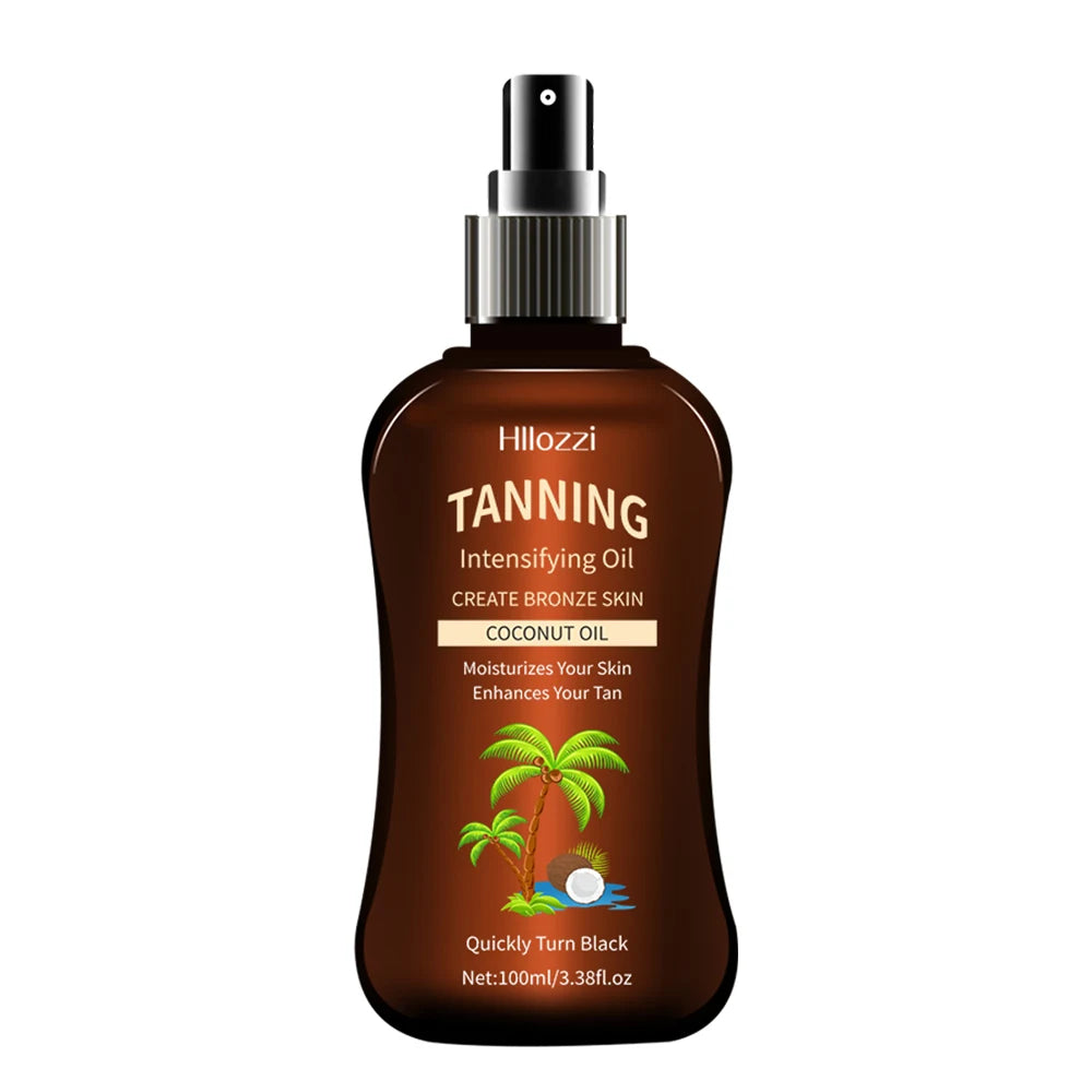 100ml/3.38fl.oz Coconut Tanning Oil Sunless TannersIntensifying Oil Sunless TannersIntensifying Oil New Summer Products Oasis Select Tanning Oil Spray