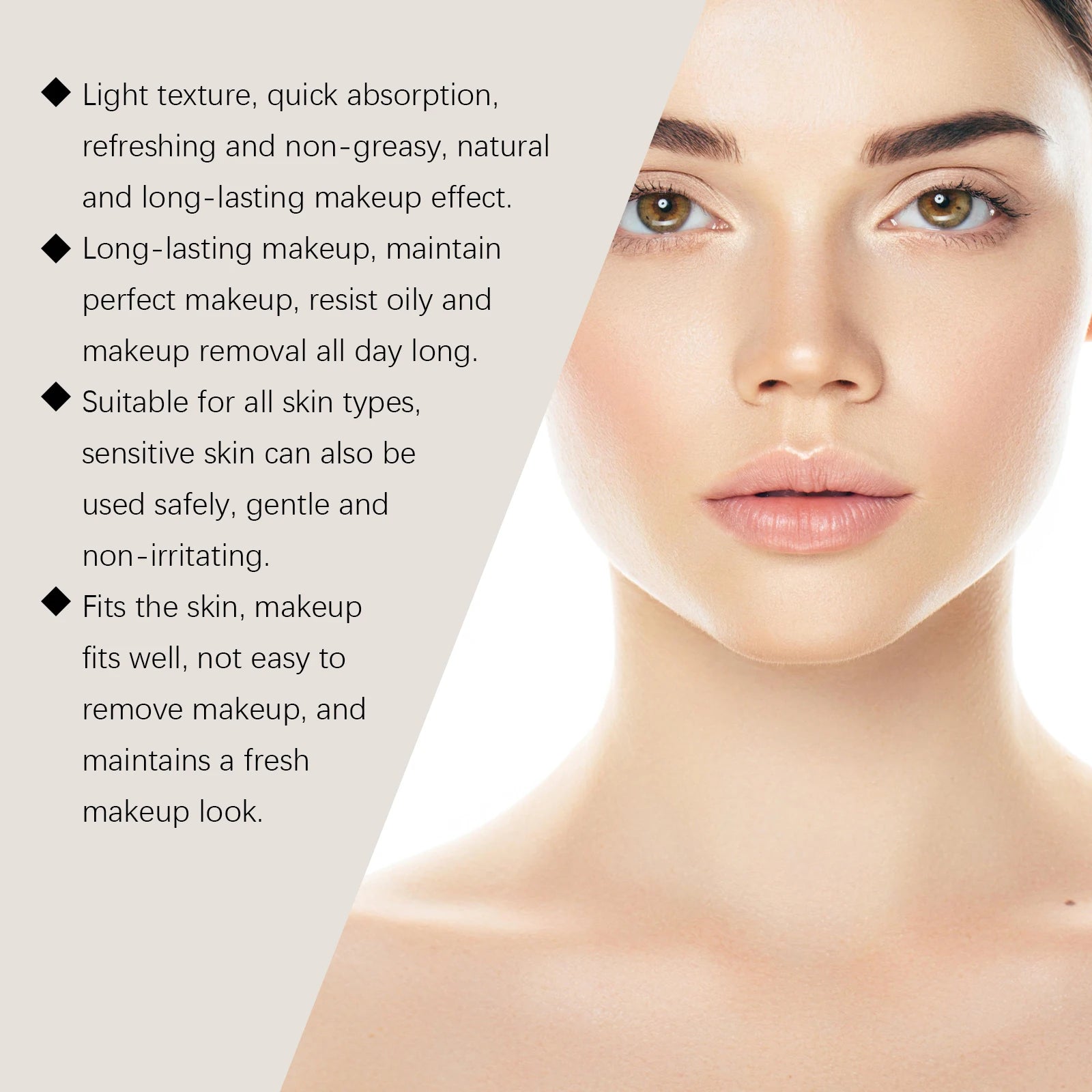 Zephoco 3 Colors Makeup Concealer Sunscreen Light Invisible Pores Moisturizing Non-greasy Breathable Light Concealer Cream Oasis Select