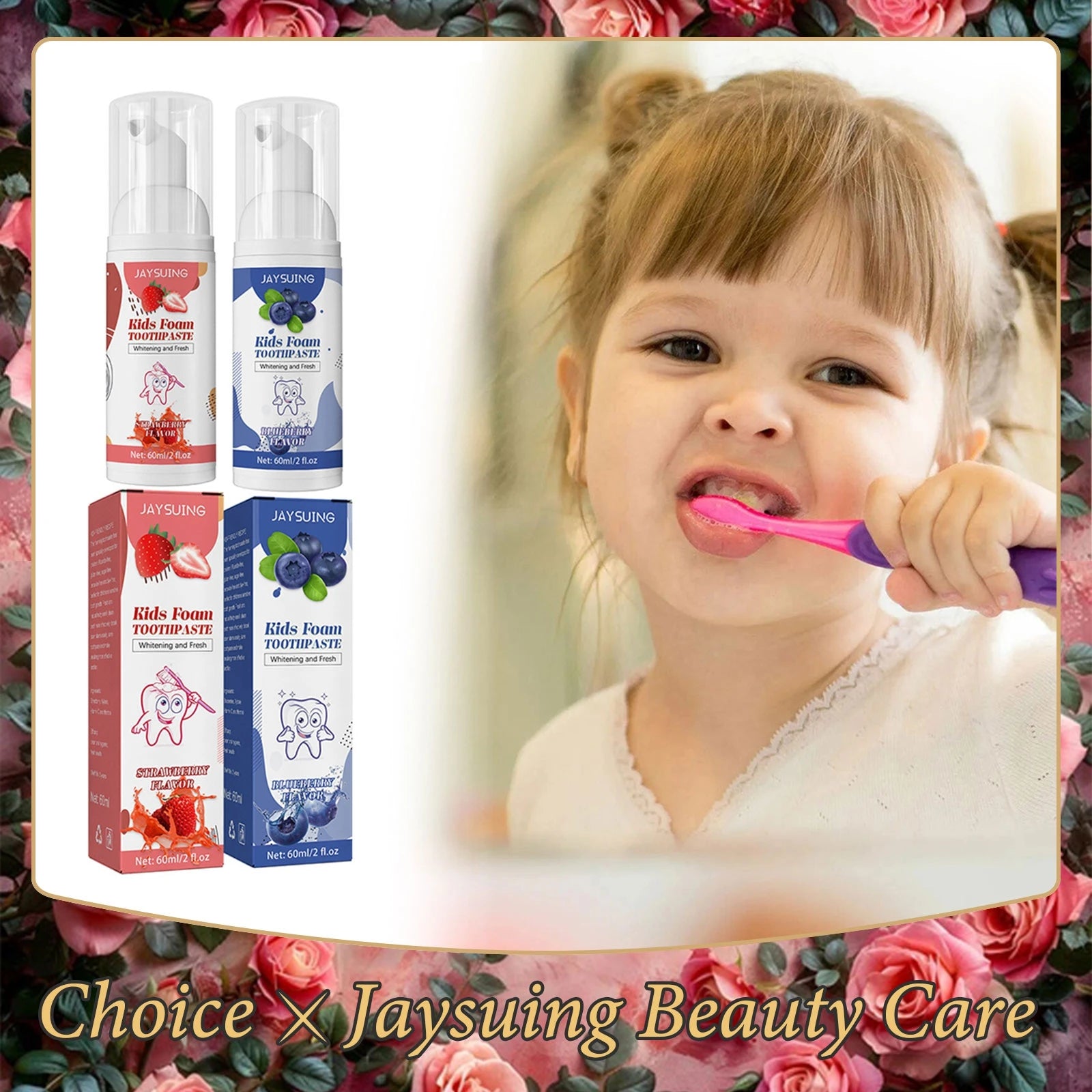 Kids Foam Toothpaste – Whitening, Stain Removal & Gum Care Kids Foam Toothpaste Oasis Select