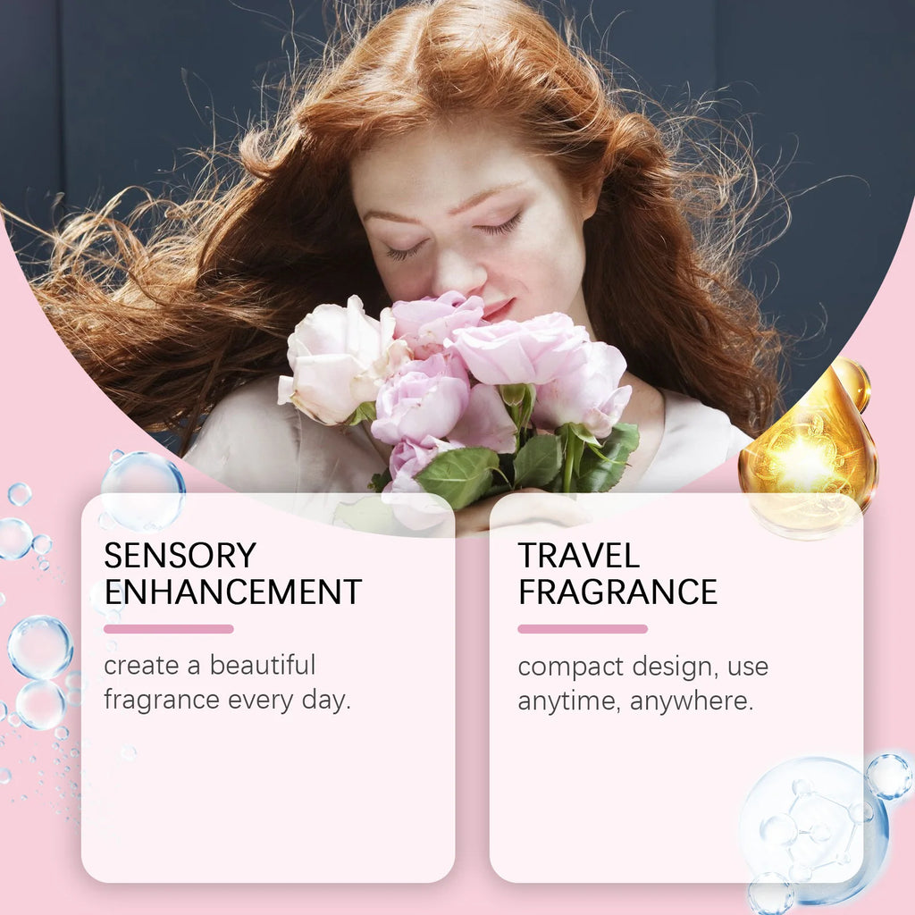 Floral Perfume Solid Balm Daily Portable Elegant Fresh Fragrance Lasting Scent Enhance Personal Charm Solid Balm for Dating Oasis Select