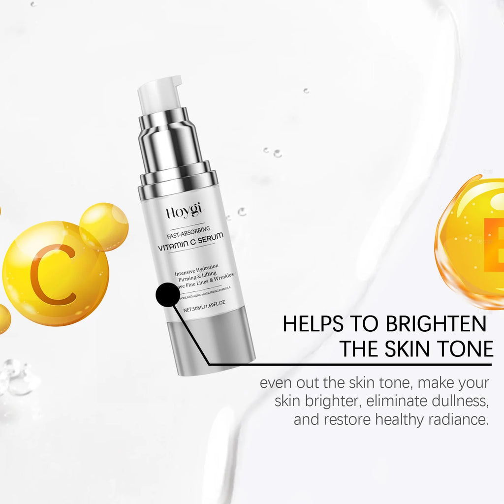 Hoygi Vitamin C Face Serum Moisturizing Reduce Fine Lines Shrink Pores Lifting Non-greasy Brightening Skin Tone Facial Serum Oasis Select