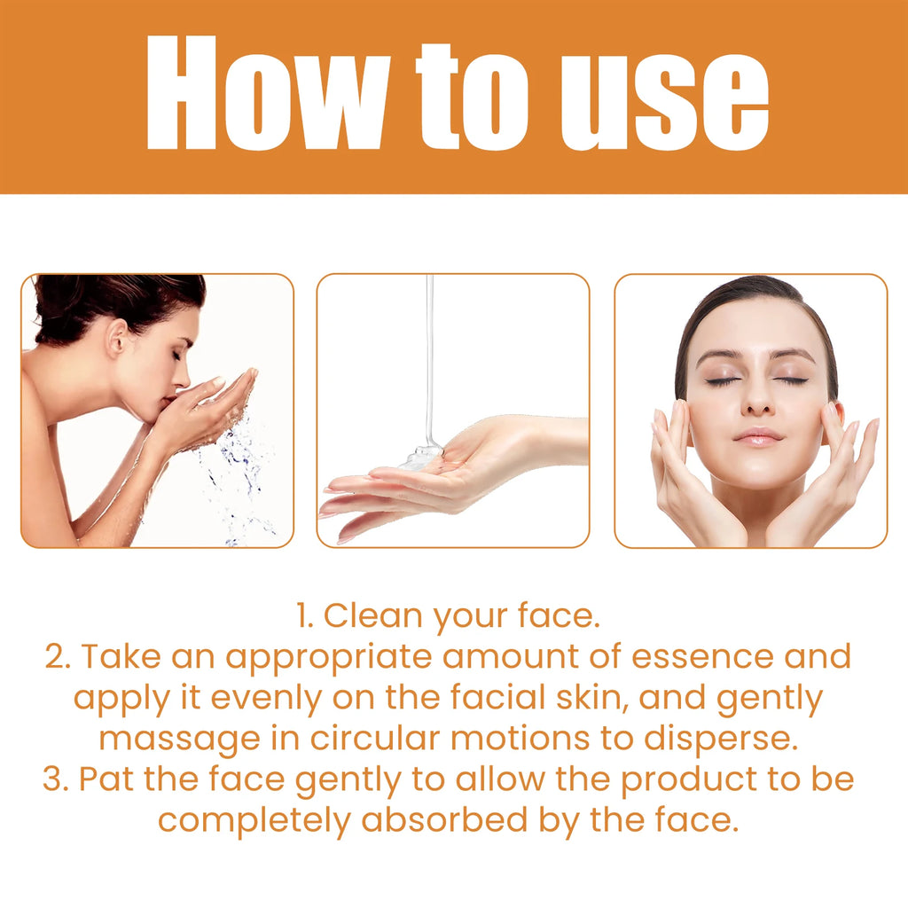 50ML Vitamin C Face Serum Deep Moisturizing Anti-oxidant Boosts Skin Elasticity Fade Fine Lines Firming Reduce Dullness Glowing Facial Serum Oasis Select