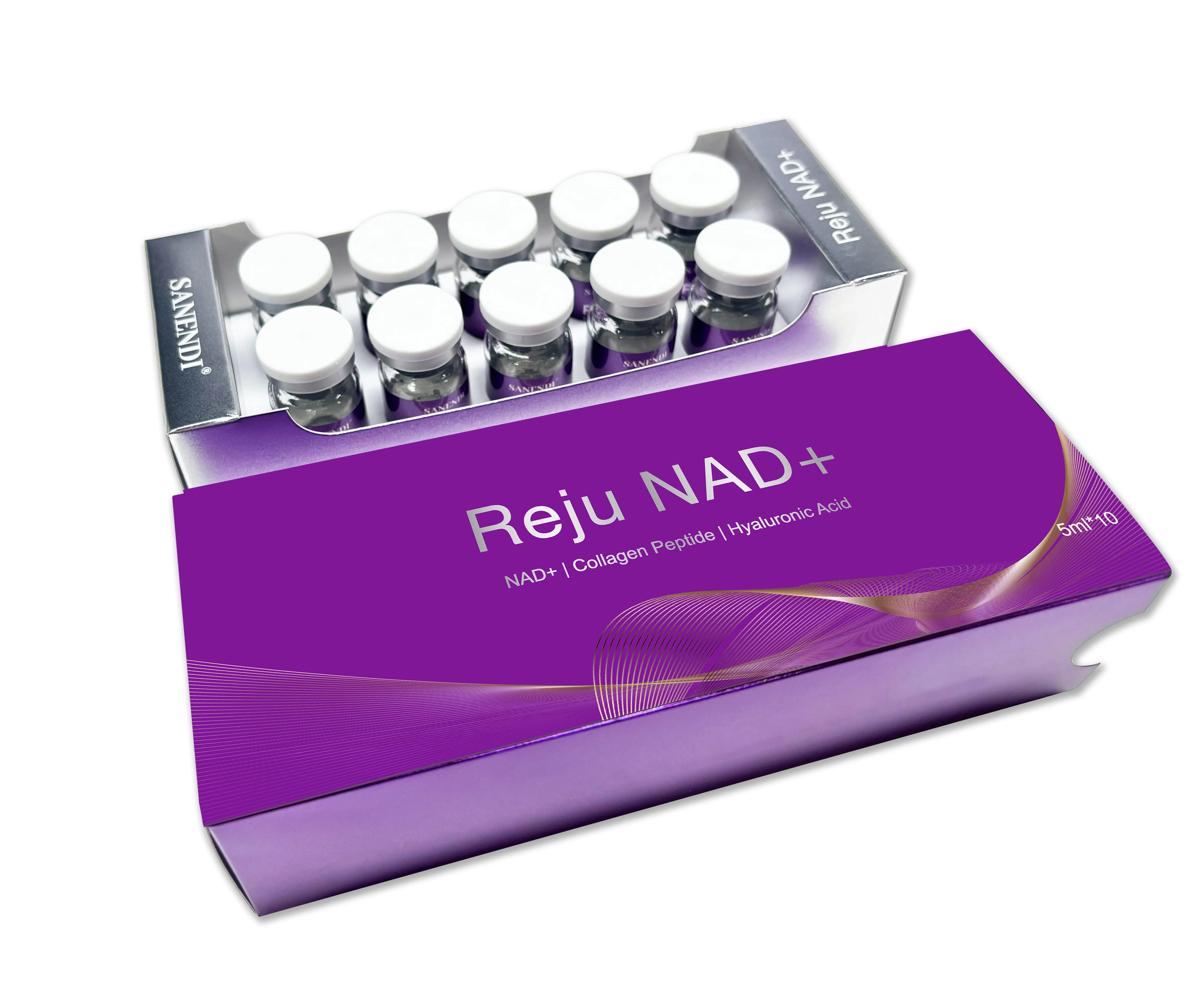 SANENDI NAD+ Serum 10 Vials – Hyaluronic Acid & Collagen Peptide