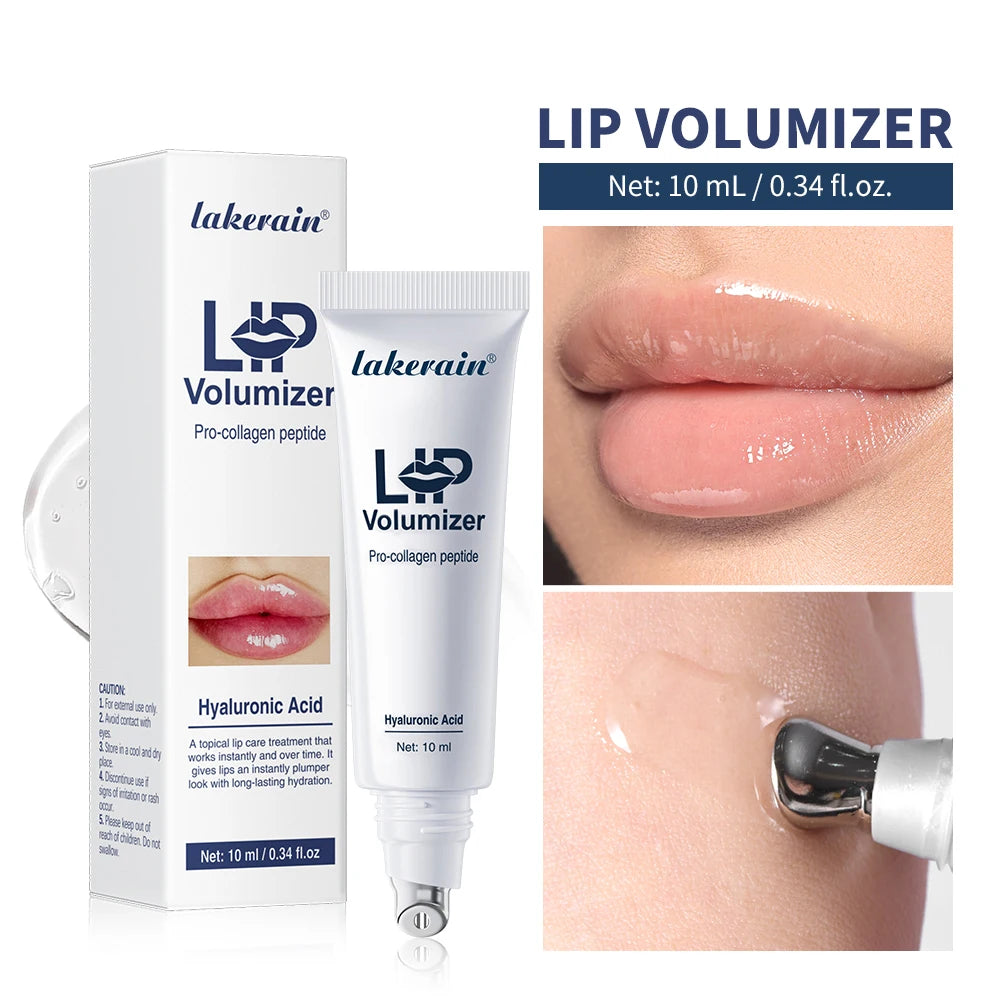 Lakerain Lip Plumper Gloss – Hydrating Volumizer | Fragrance-Free Lip Plumper Gloss Oasis Select 1pc