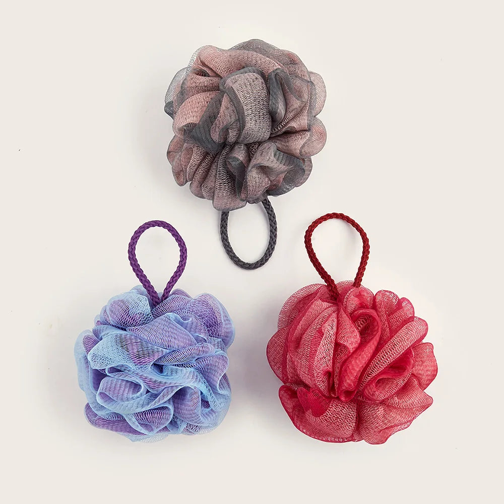 Shower Mesh Sponge Bath Puffs Bubble Ball Exfoliating Bath Sponge Body Scrubber Soft Cleanser Skin Scrub Bathroom Accessories Oasis Select
