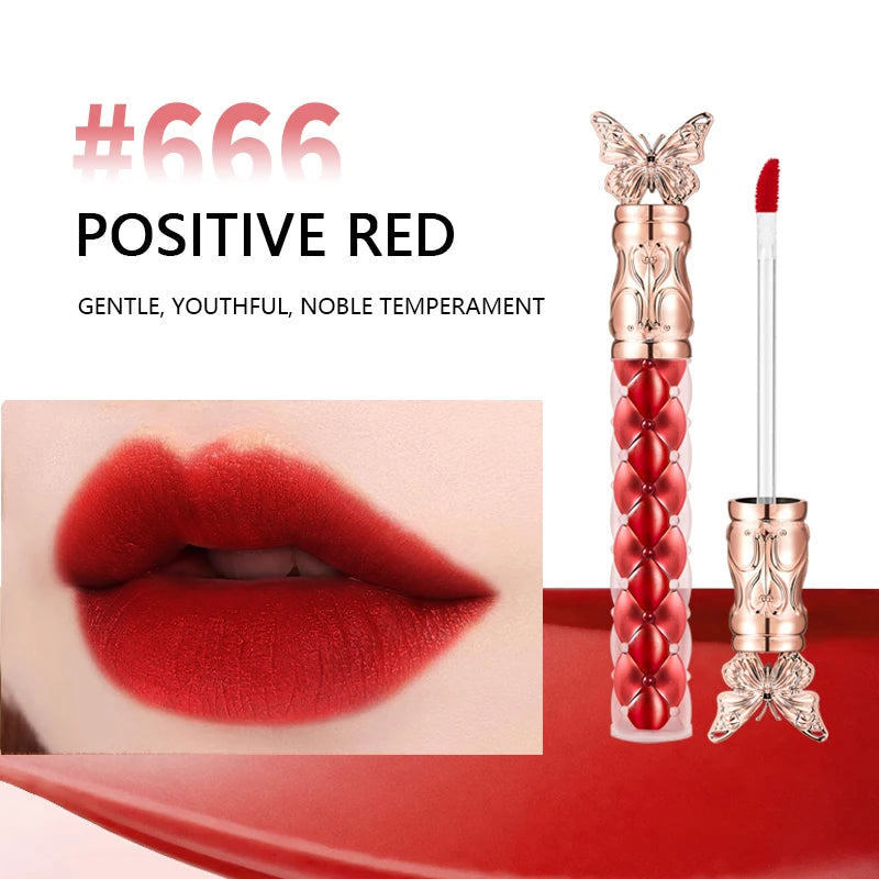 Ocheal 4 Colors lip gloss liquid lip oil cosmetic liquid lipstick long lasting Hydrating moisturising waterproof lip gloss Oasis Select Positive Red-666