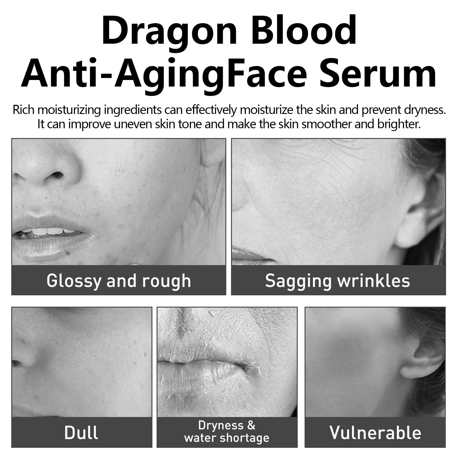 EELHOE Dragon Blood Serum – Anti-Aging Firming Face Essence Anti-Aging Face Serum Oasis Select
