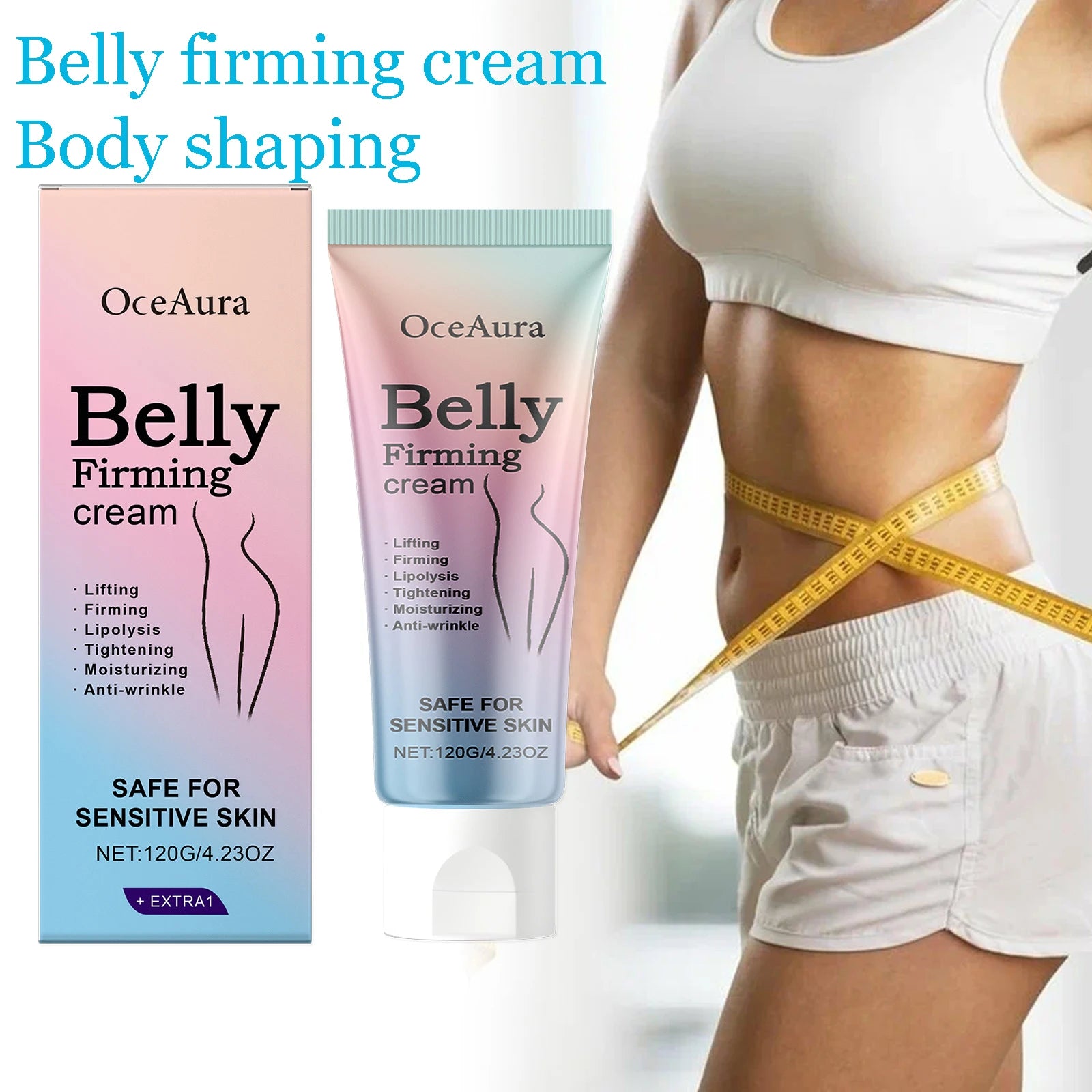 120g Belly Firming Cream Daily Moisturizing Enhance Skin Elasticity Nourishing Reduce Sagging Body Lotion for All Skin Types Oasis Select