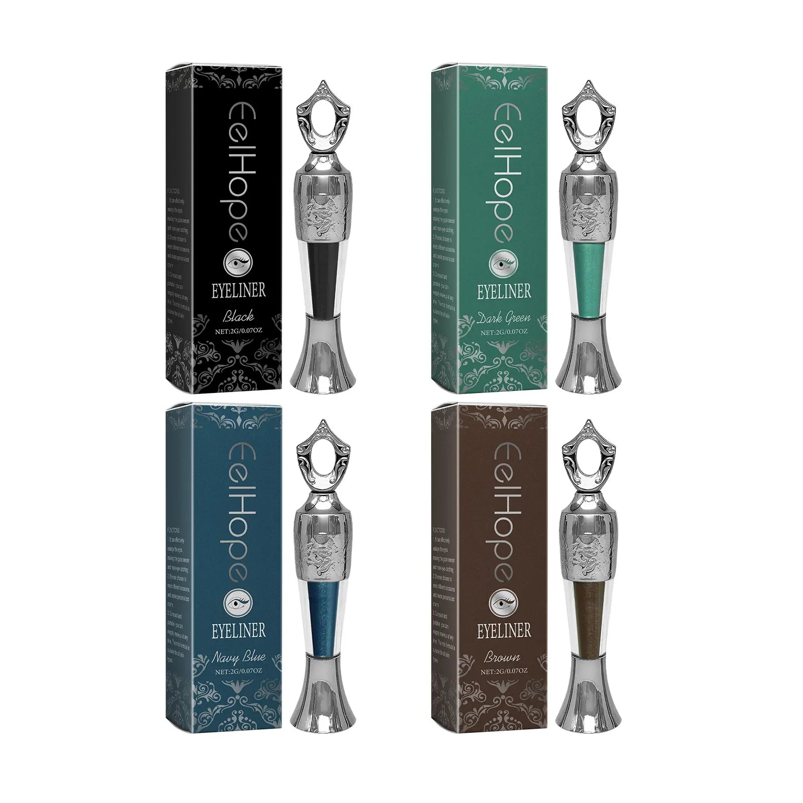 EELHOE Waterproof Liquid Eyeliner – 4 Colours, Sweatproof