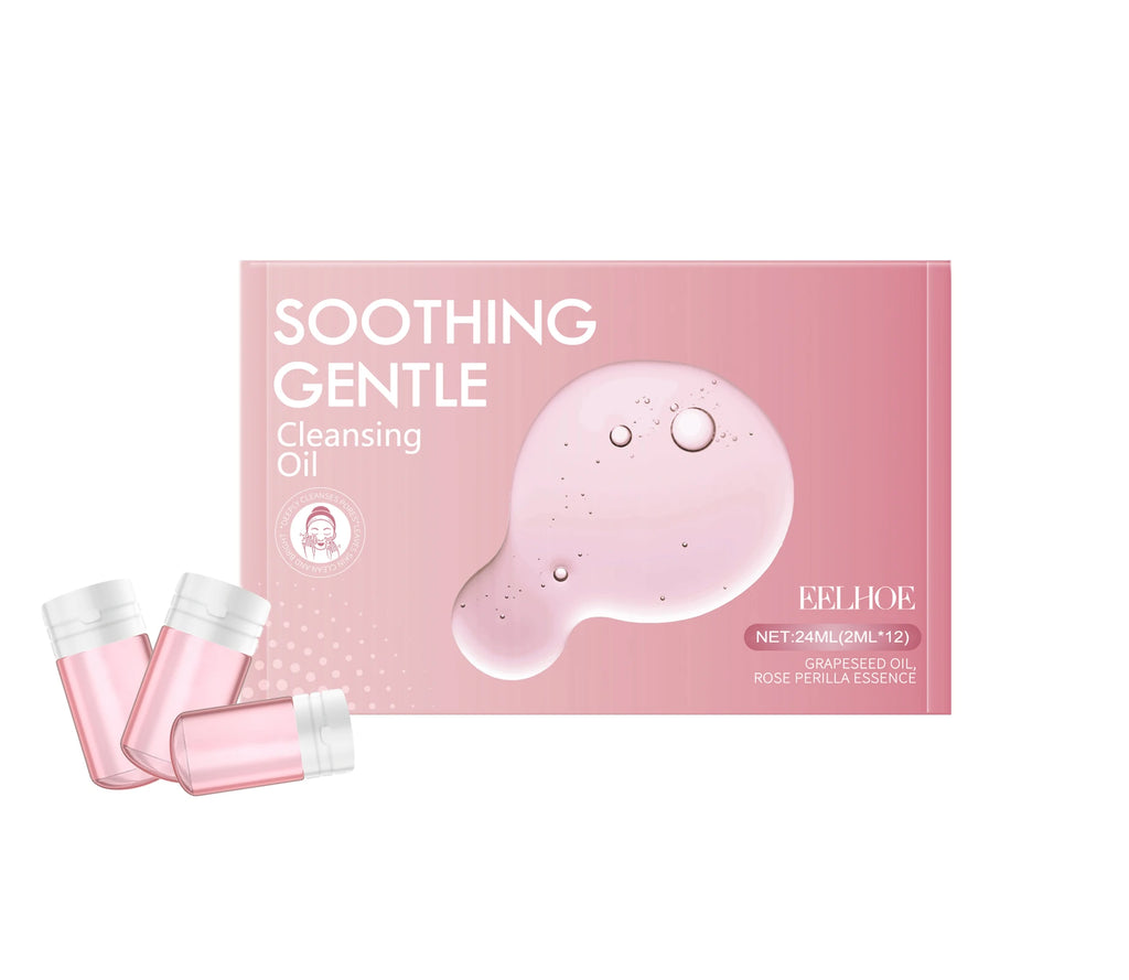 12PCS Gentle Makeup Remover Oil Deep Moisturizing Cleaning Pores Non-tight Strengthen Skin Barrier Soothing Redness Glowing Oil Control Facial Makeup Remover Oasis Select 1 box United States