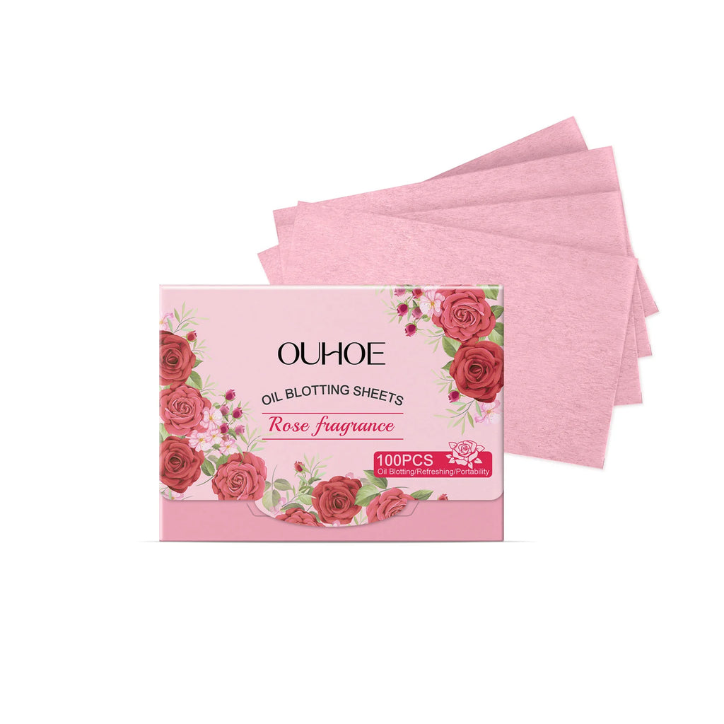 100 Pieces Multi Scent Oil Blotting Paper Face Oil Control Sheets Keep Skin Fresh Comfortable Non-irritating Oil Absorbing Sheet Oasis Select Strawberry United States