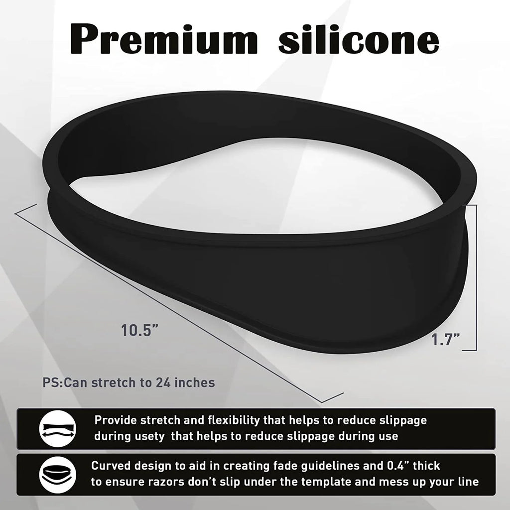 DIY Home Haircuts Curved Headband Silicone Neckline Shaving Template and Hair Cutting Guide Hair Styling Tool Oasis Select