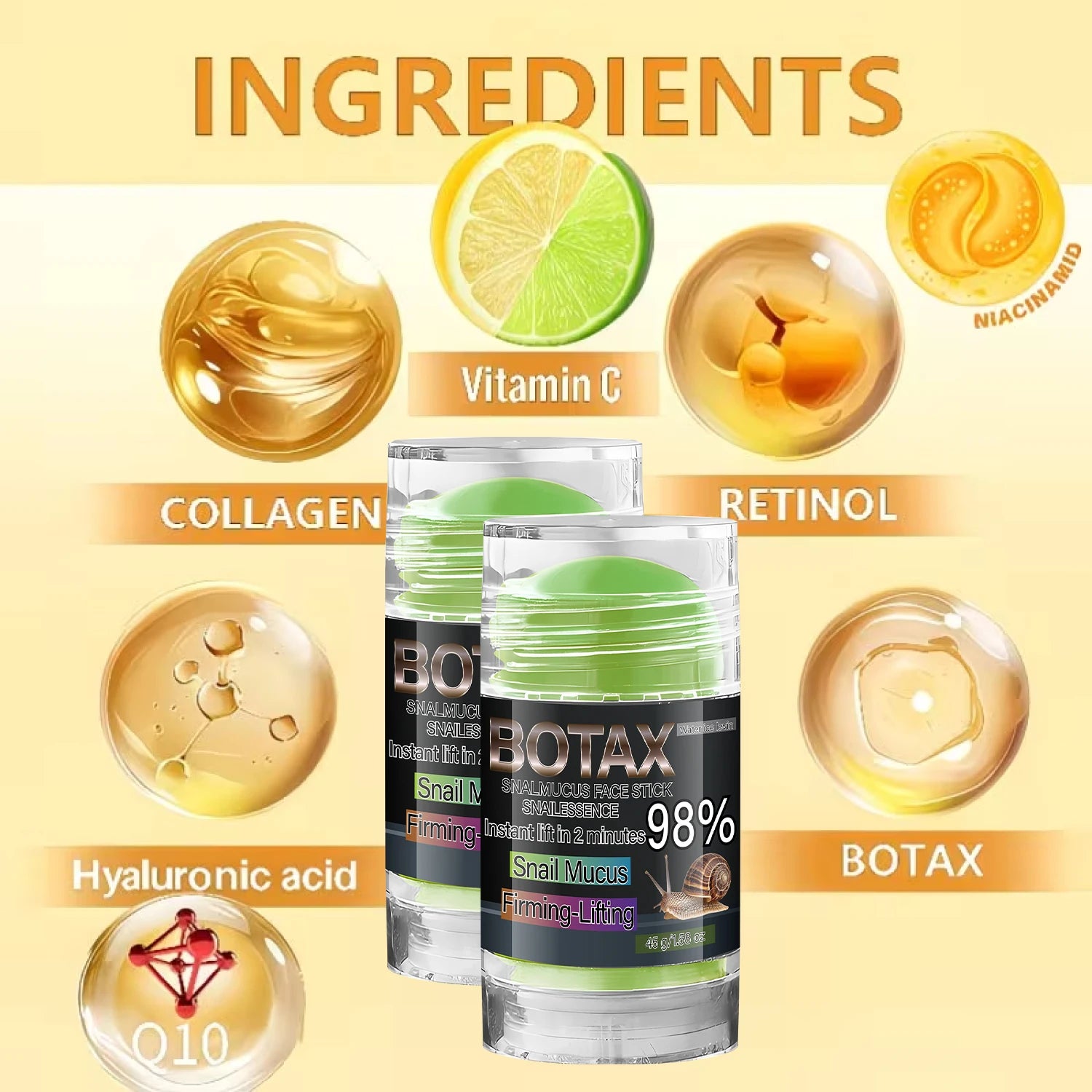 BOTAX 98% Snail Mucus Face Cream – Firming & Lifting Moisturizer Snail Mucin Face Cream Oasis Select