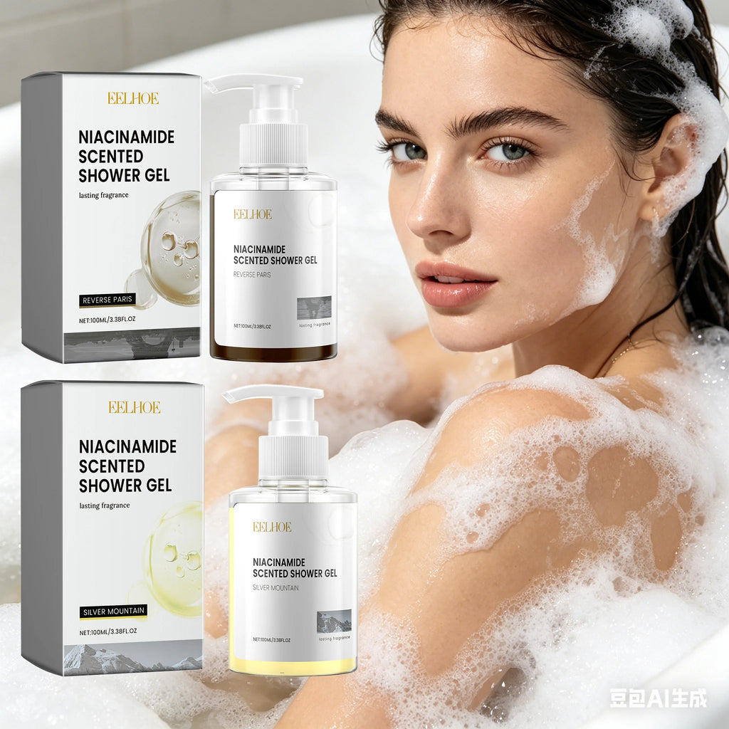 100ML Niacinamide Body Shower Gel Gentle Cleaning Skin Remove Dead Skin Pore Shrink Enhance Smoothness Glowing Body Washing Gel Oasis Select
