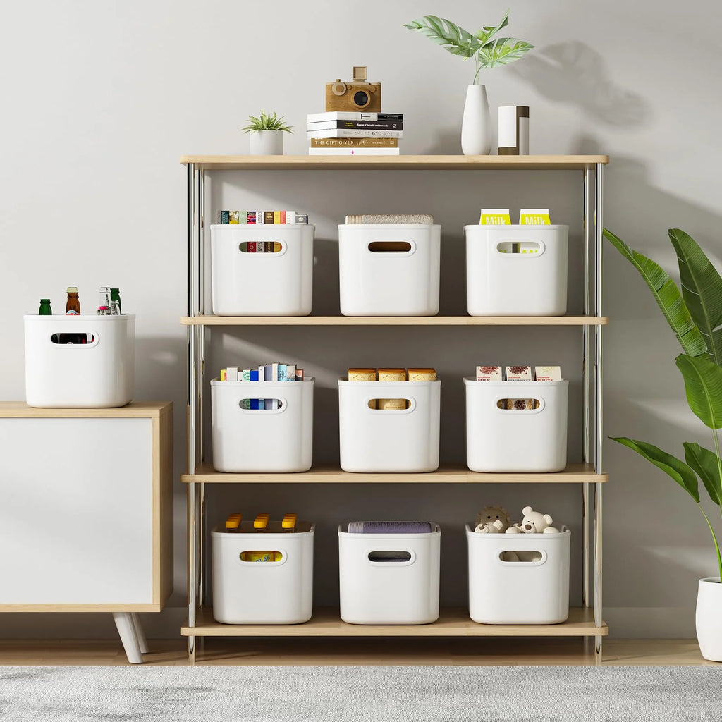 Household Miscellaneous Storage Box,Desktop Cosmetic Organizer,Multi-functional Storage Basket, Wardrobe and Clothes Storage Box Oasis Select