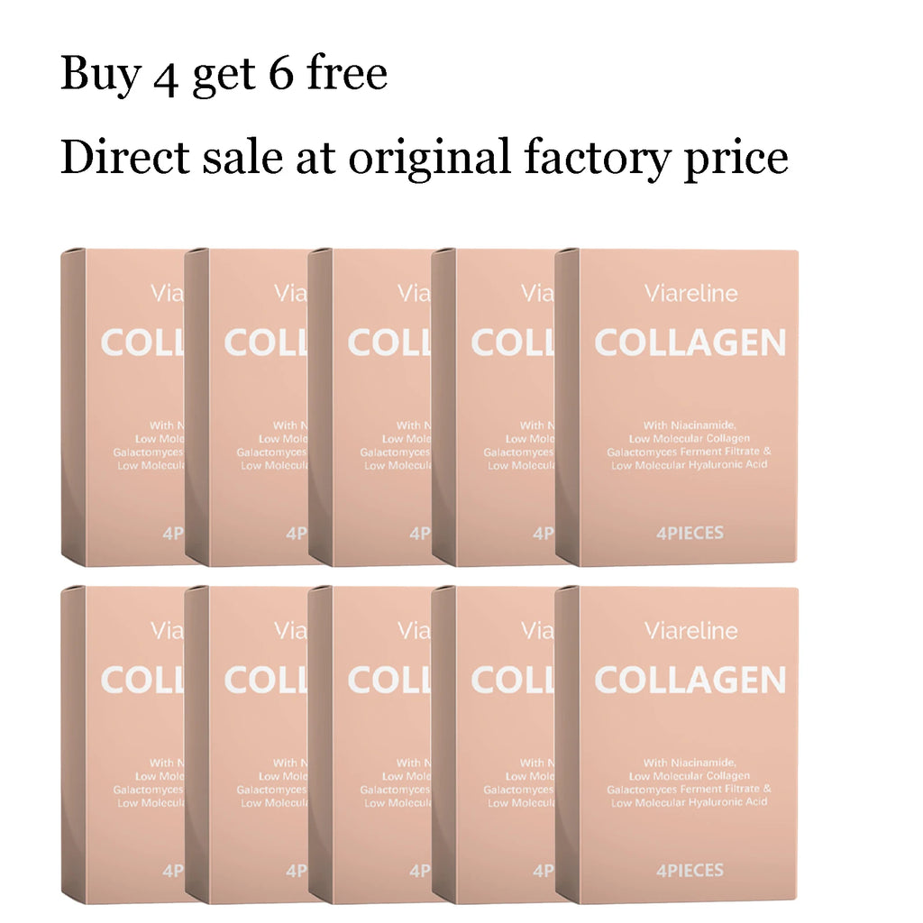 4PCS Collagen Face Mask Deep Hydrating Relief Dryness Soothing Redness Enhance Smoothness Softening Improve Elasticity Face Mask Oasis Select 10 boxes United States