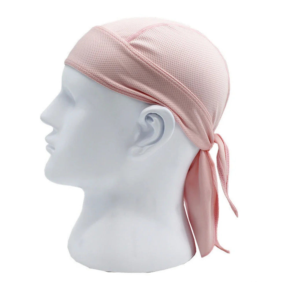 Quick-Dry Cycling Cap & Headband Bandana | UV Protection Cycling Headband Cap Oasis Select pink