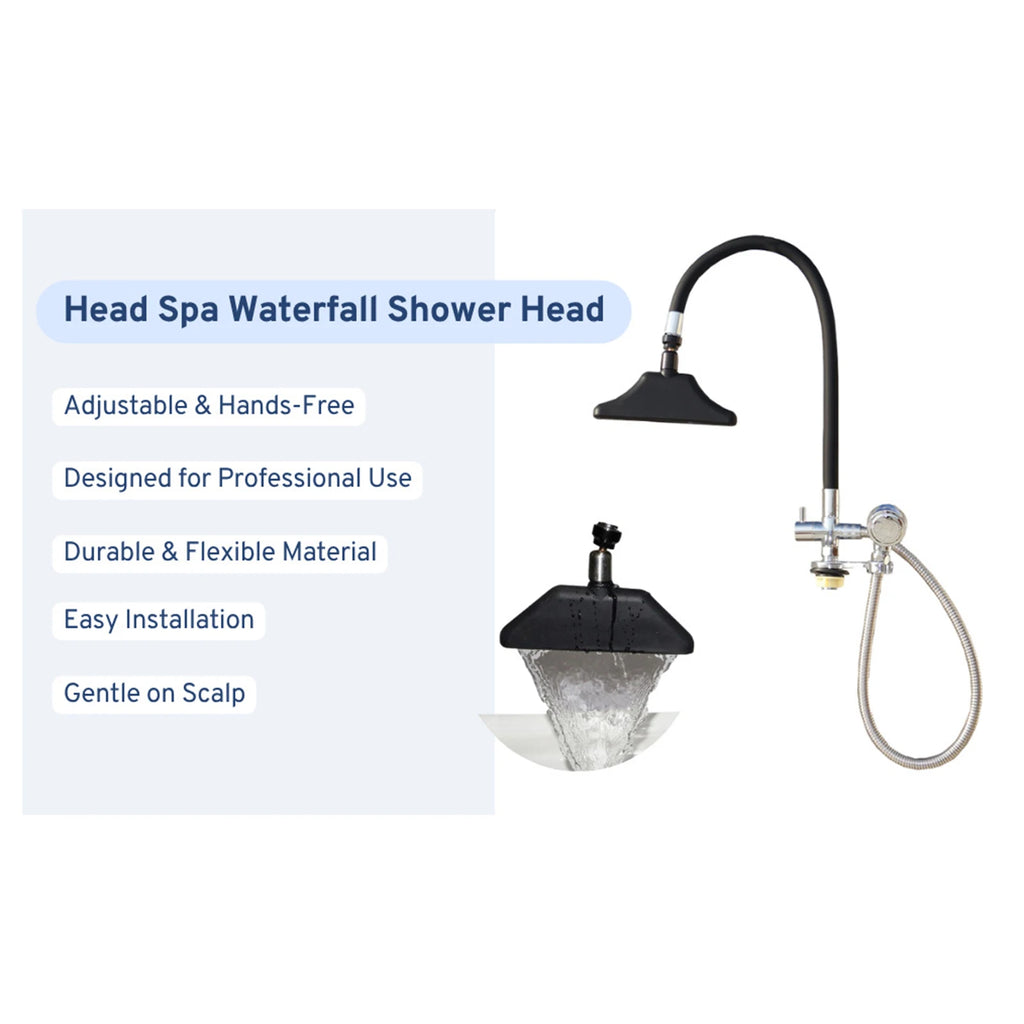 Shampoo Sink Shower Head Hair Spa Waterfall Shower Water Circulation Head Equipment for Shampoo Sink for Women Beauty Salon Oasis Select