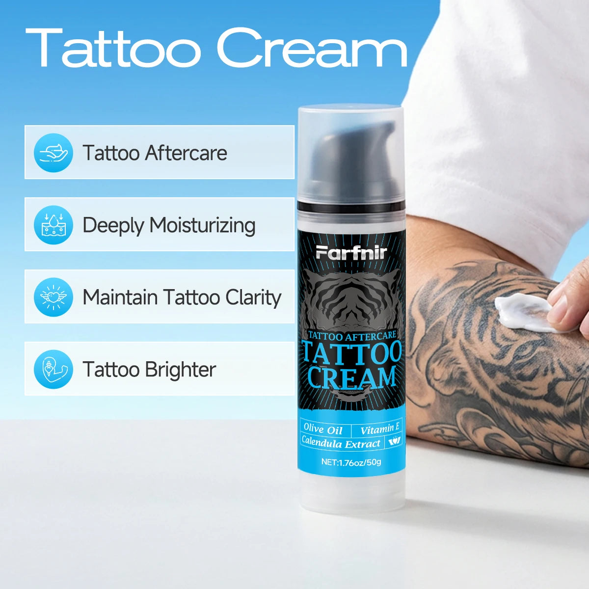 TATTOO CREAM is suitable for post-tattoo care ointment, refreshing and easily absorbed, with strong moisturizing effects Oasis Select