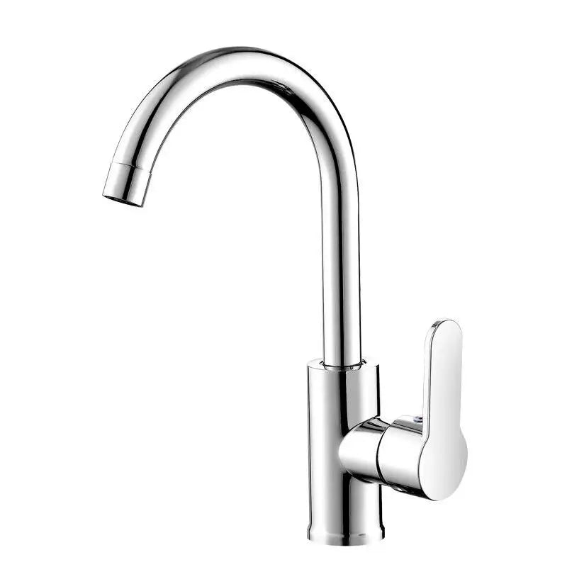 Single Handle Kitchen Faucet – Hot & Cold Stainless Steel