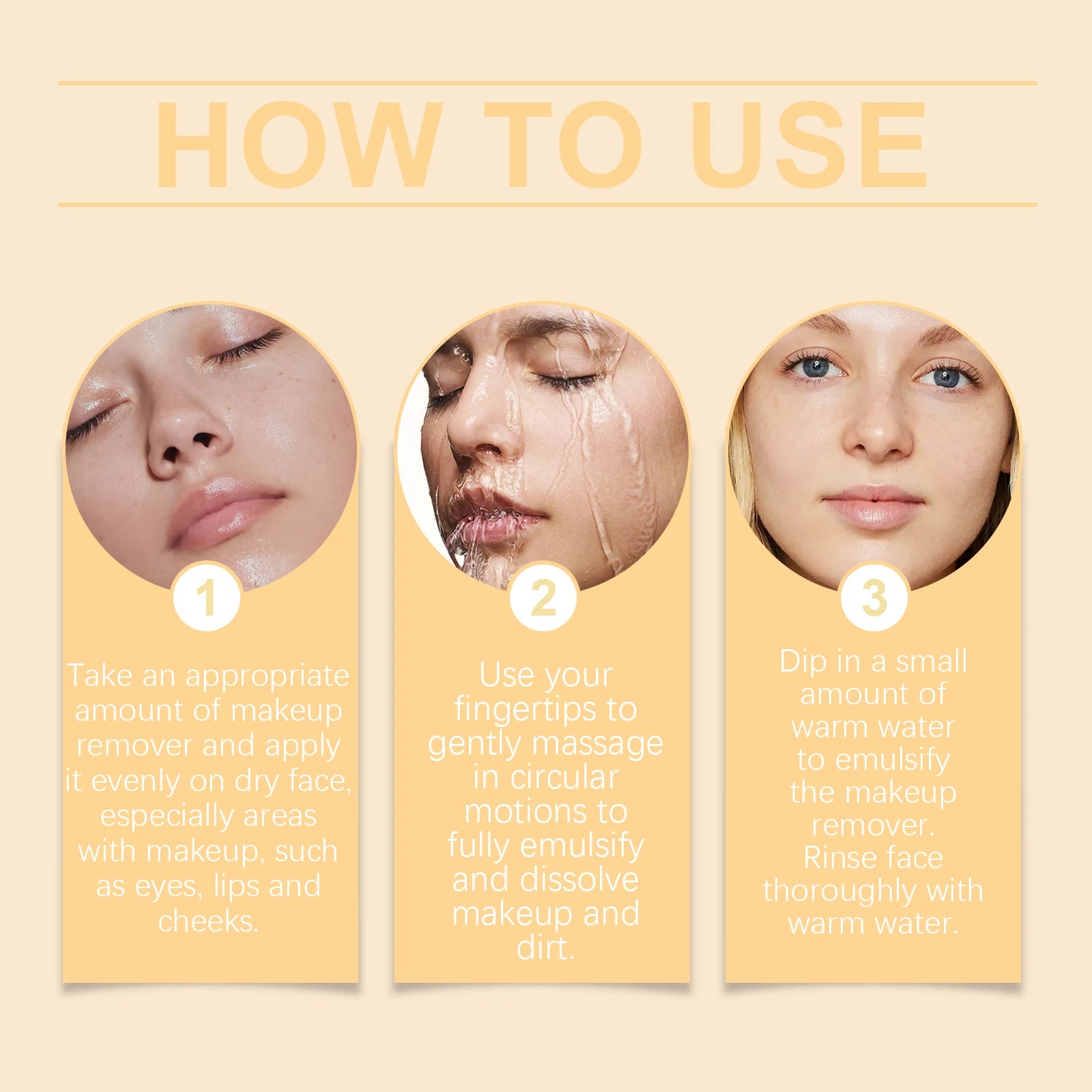 Active Enzyme Makeup Remove Cream Cleaning Pore Dirts Dissolve Makeup No Tight Hydrating Anti-oxidant Face Makeup Remover Oasis Select