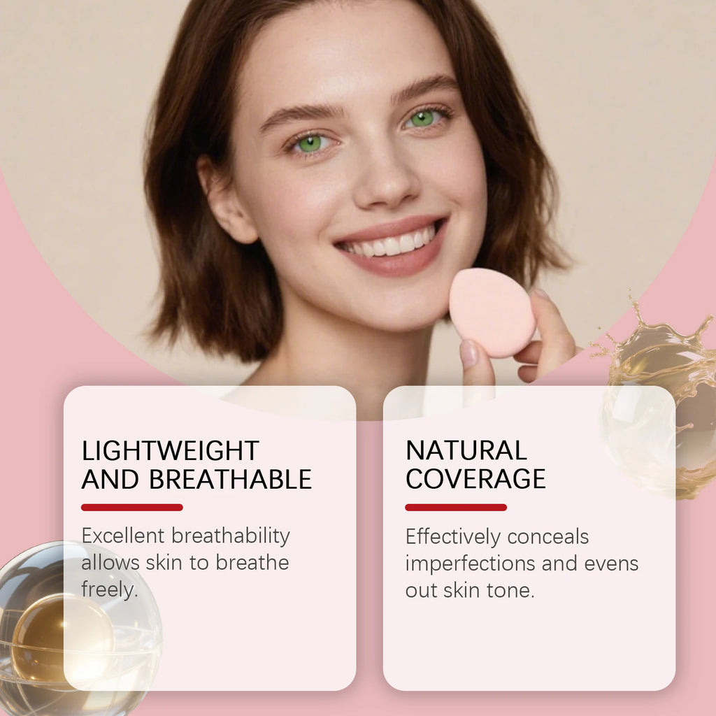 15g Moisturizing Face Foundation Cushion Smoothing High Concealer Oil Control Balance Skin Tone Sweatproof Face Foundation Oasis Select