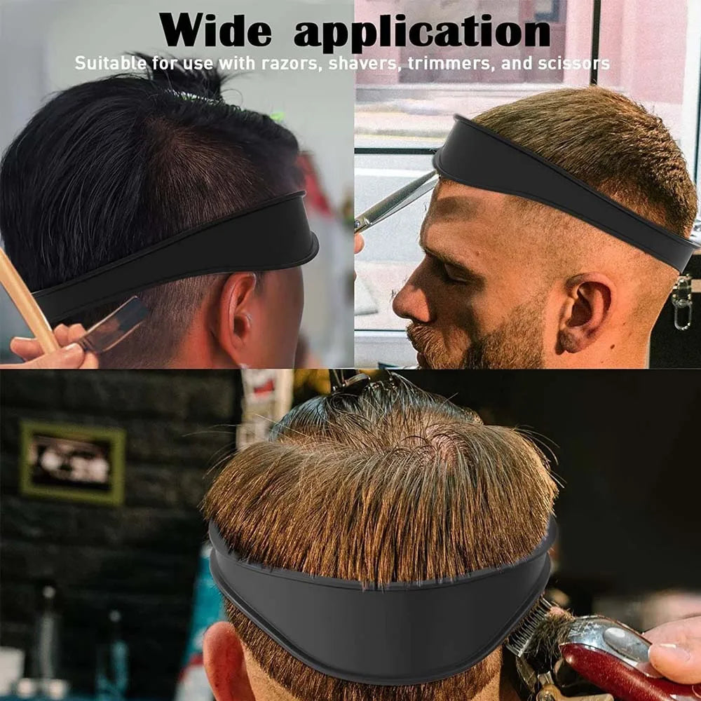 DIY Home Haircuts Curved Headband Silicone Neckline Shaving Template and Hair Cutting Guide Hair Styling Tool Oasis Select