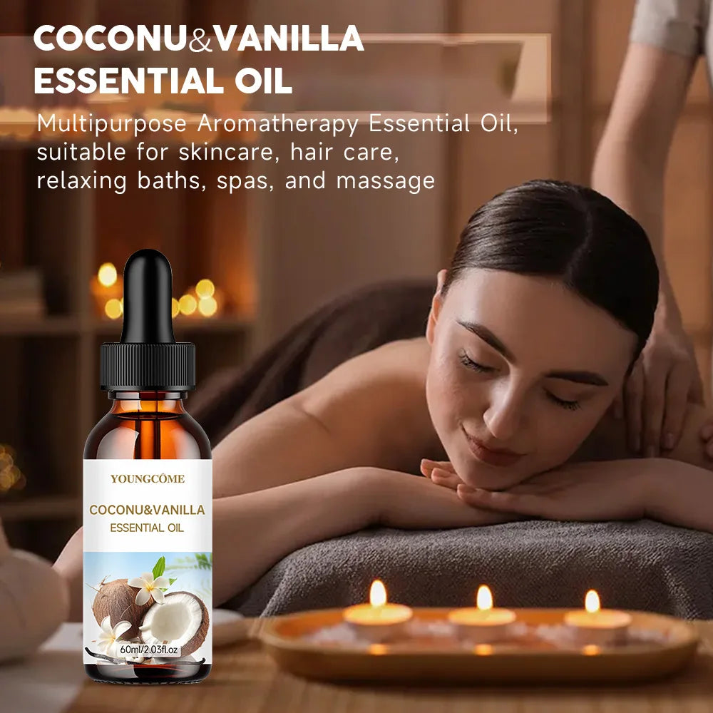 Coconut & Vanilla Essential Oil Hair Treatment | Smooth & Moisturize