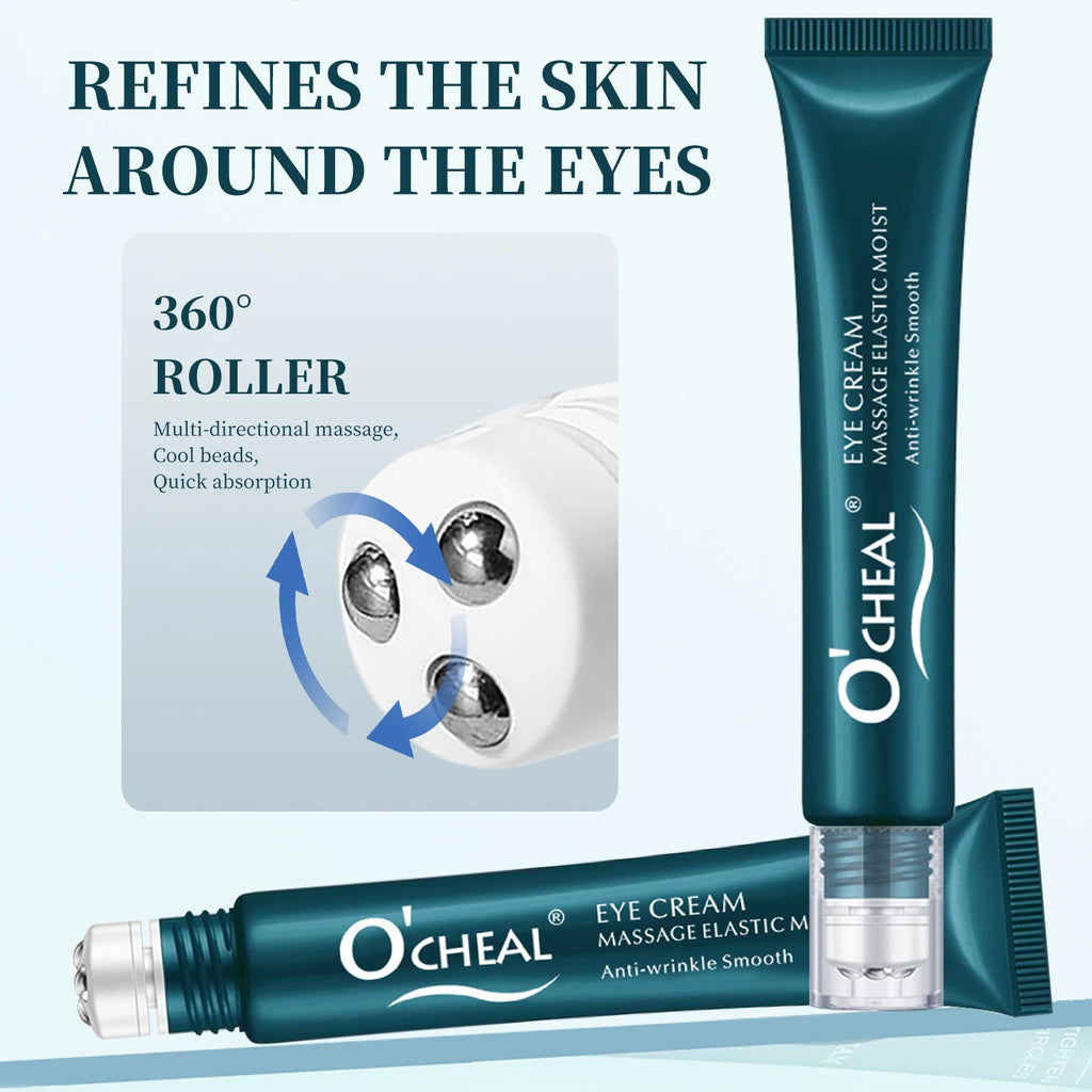 O‘’cheal Roller Massage Eye Cream Lightening Dark Circles Firming Skin Instant Eye Repair Serum Stick for women Women Eyes Care Oasis Select