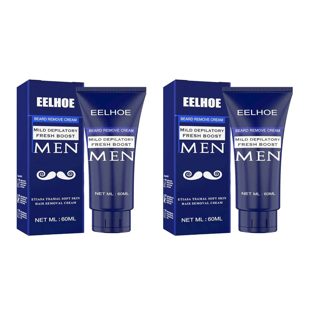 EELHOE Men Hair Removal Cream Beard Shaving Cream Hair Growth Inhibitor Armpit Hair Remover Painless Permanent Depilatory Cream Oasis Select 120ml Boxed