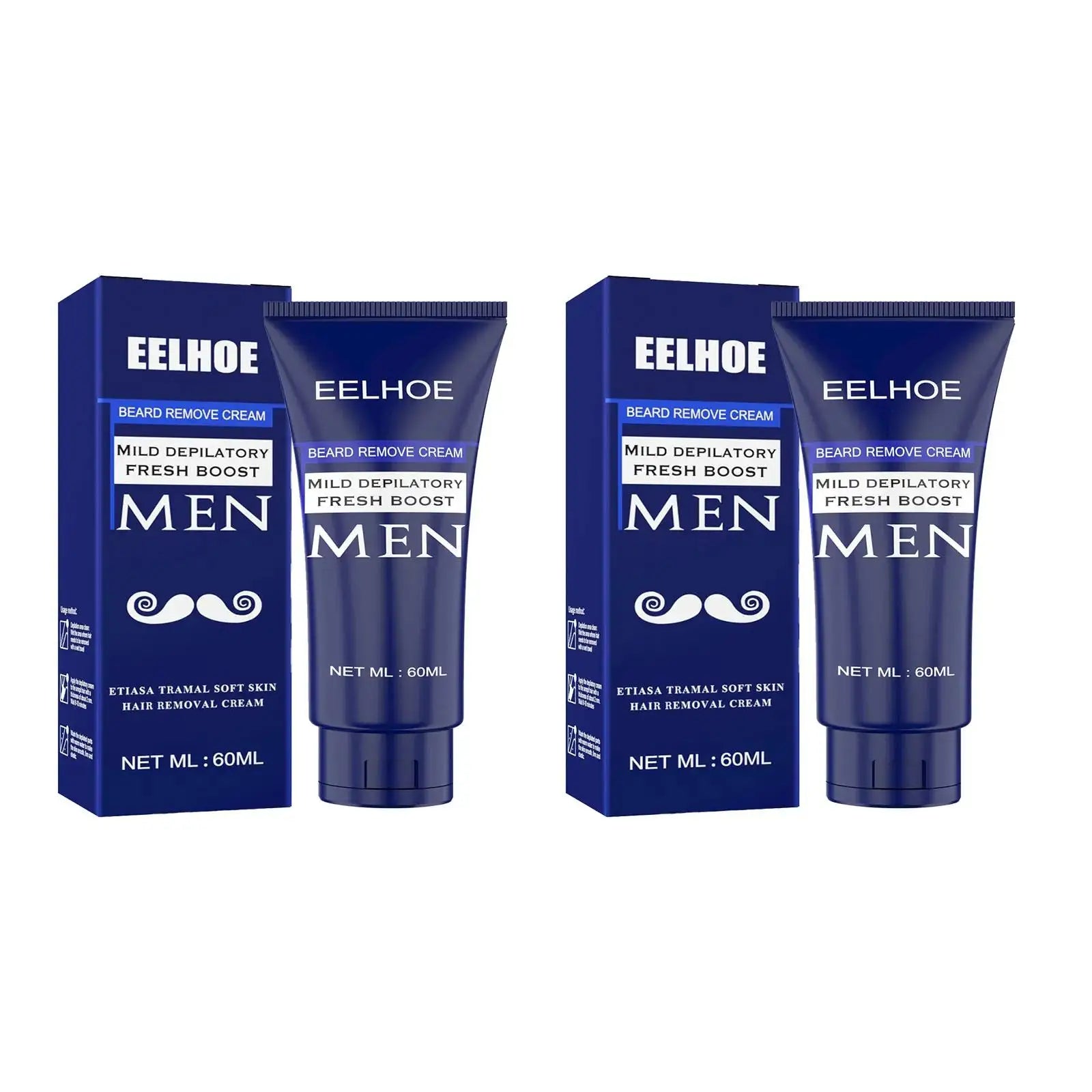 EELHOE Men Hair Removal Cream Beard Shaving Cream Hair Growth Inhibitor Armpit Hair Remover Painless Permanent Depilatory Cream Oasis Select 120ml Boxed