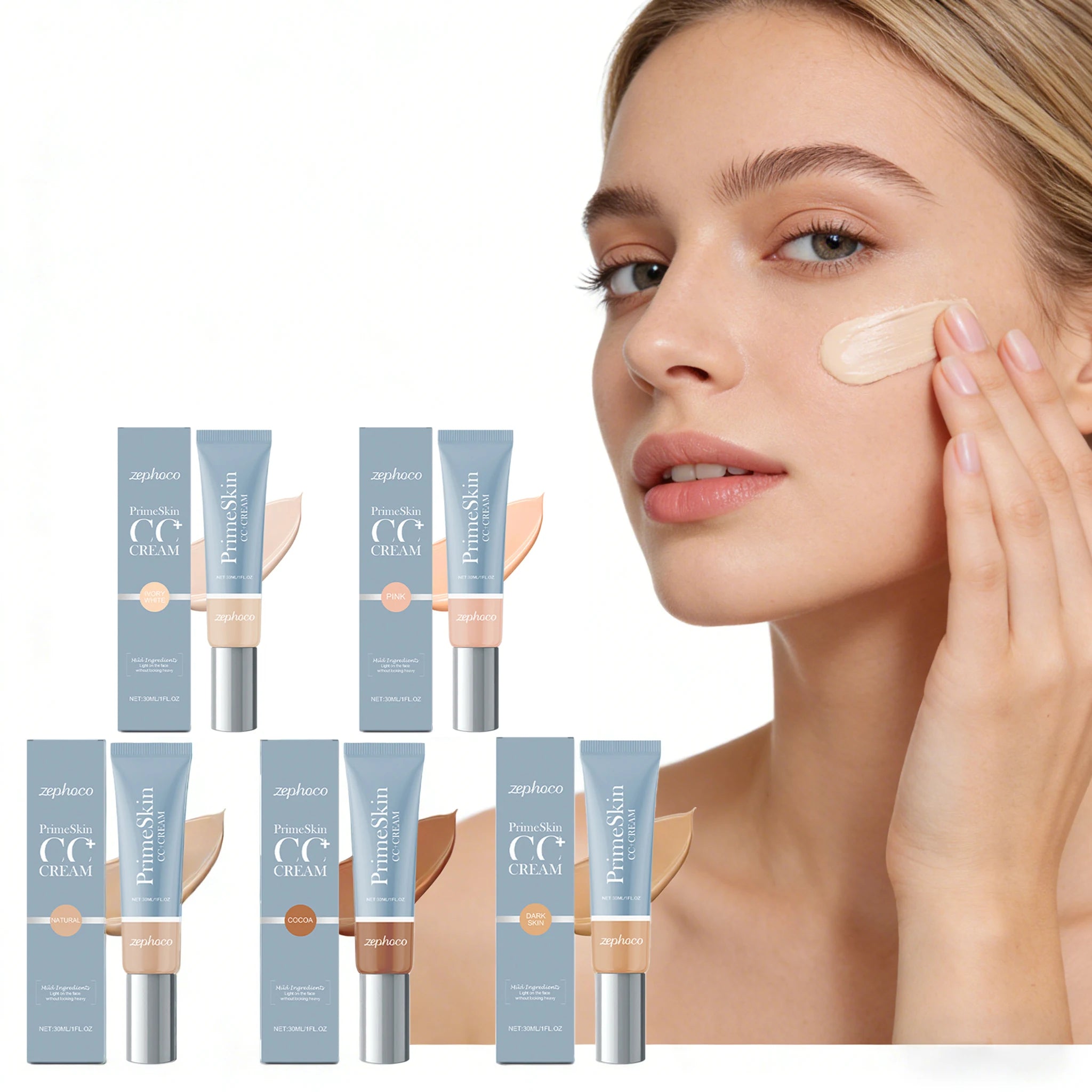 Multi Color Lightweight Liquid Foundation Hydrating Brightening Non-sticky Perfect Converage Reduce Redness Refreshing CC Cream Oasis Select