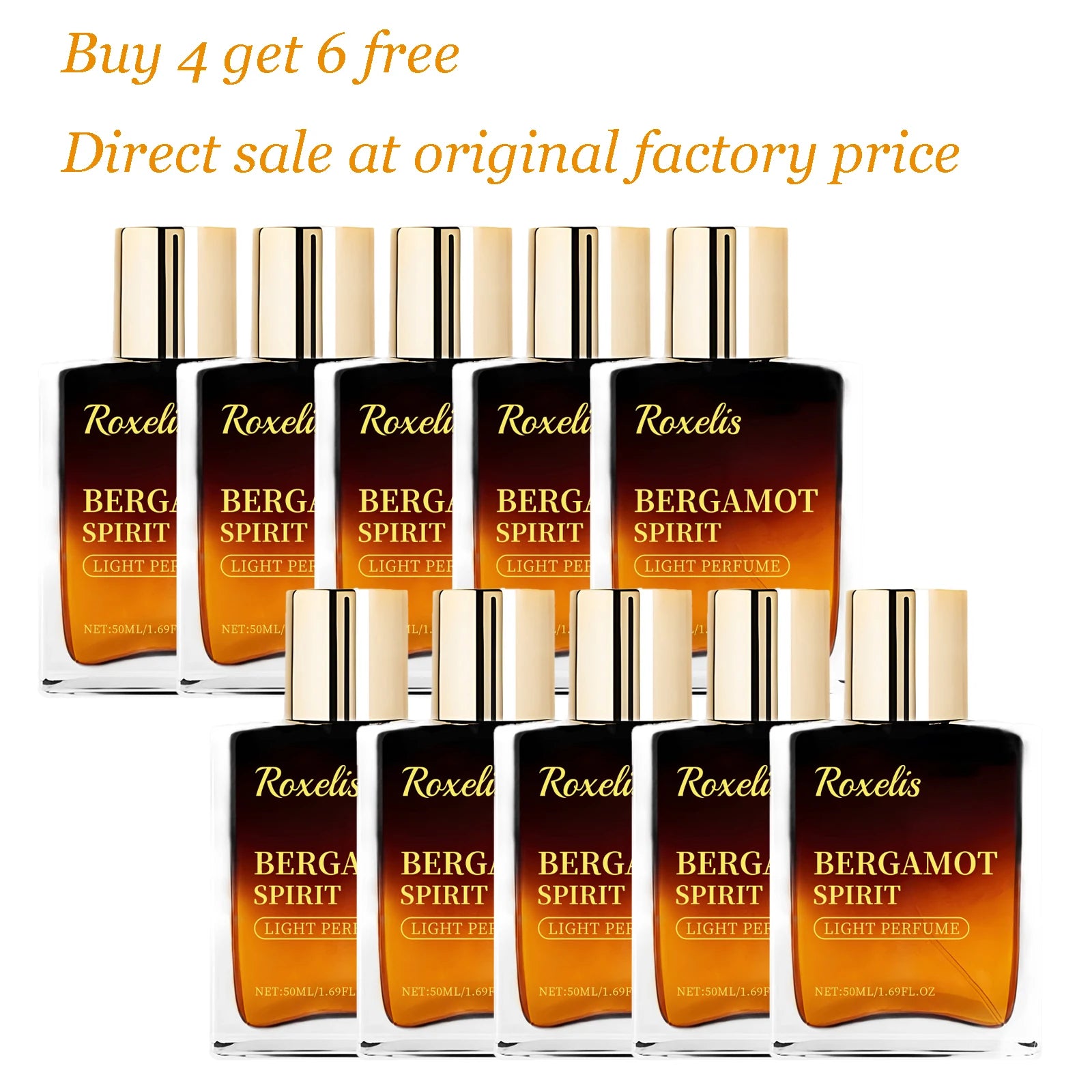 Roxelis Fresh Bergamot Perfume Light Natural Citrus Scent Long Lasting Refreshing Vibrant Charming Body Mist for Women Oasis Select 10 pcs United States