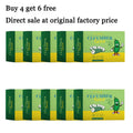 60G Cucumber Bathing Soap Deep Cleaning Pores Oil Control Refreshing Moisturizing Non-tight Enhance Smoothness Bathing Body Soap Oasis Select 10 pcs United States
