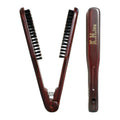 V-Type Wooden Handle Hair Straightener Comb | Anti-Static Hair Styling Comb Oasis Select 498-K