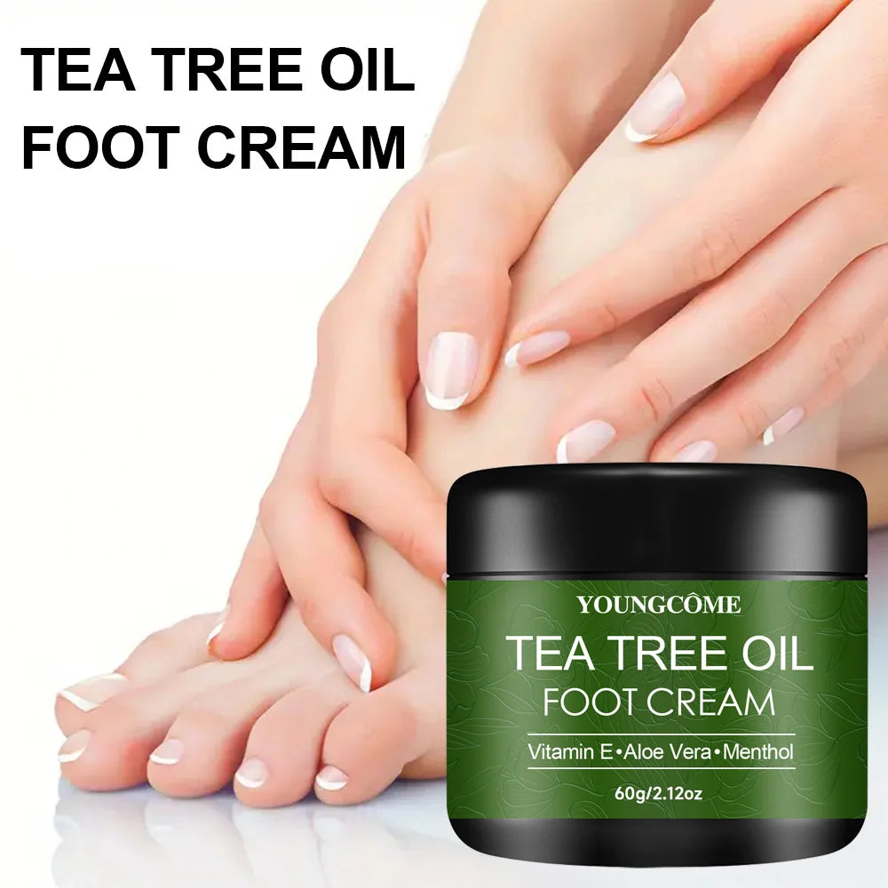Foot moisturizer with aloe vera and tea tree oil to deeply nourish the skin, for dry and rough skin, daily hand and foot care Oasis Select